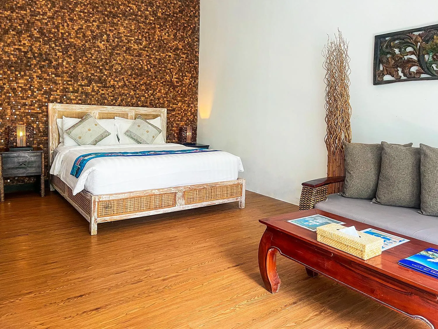 Bed in Kura Kura Resort Gili Meno