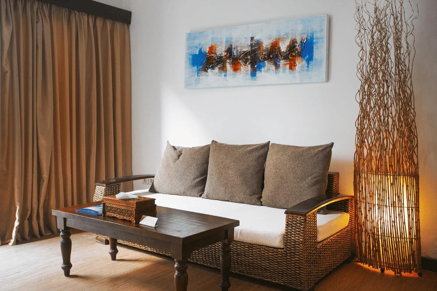 Seating area in Kura Kura Resort Gili Meno