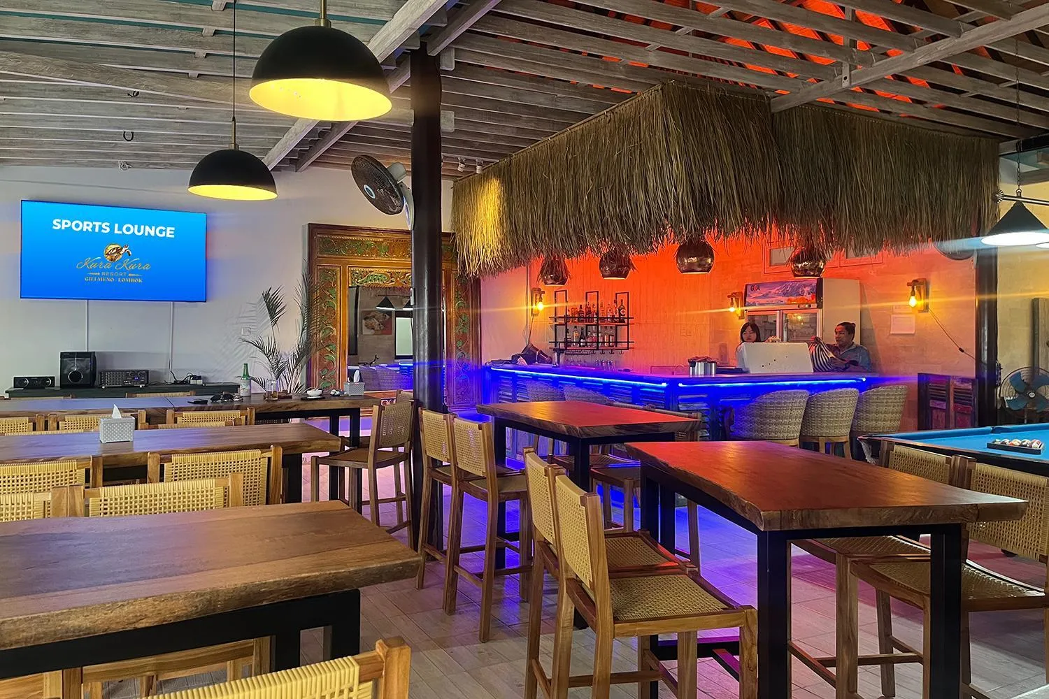 Restaurant/places to eat in Kura Kura Resort Gili Meno