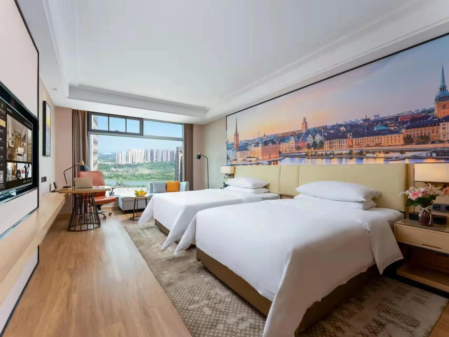 Bed in Vienna International Hotel Wuhan Jiefang Avenue