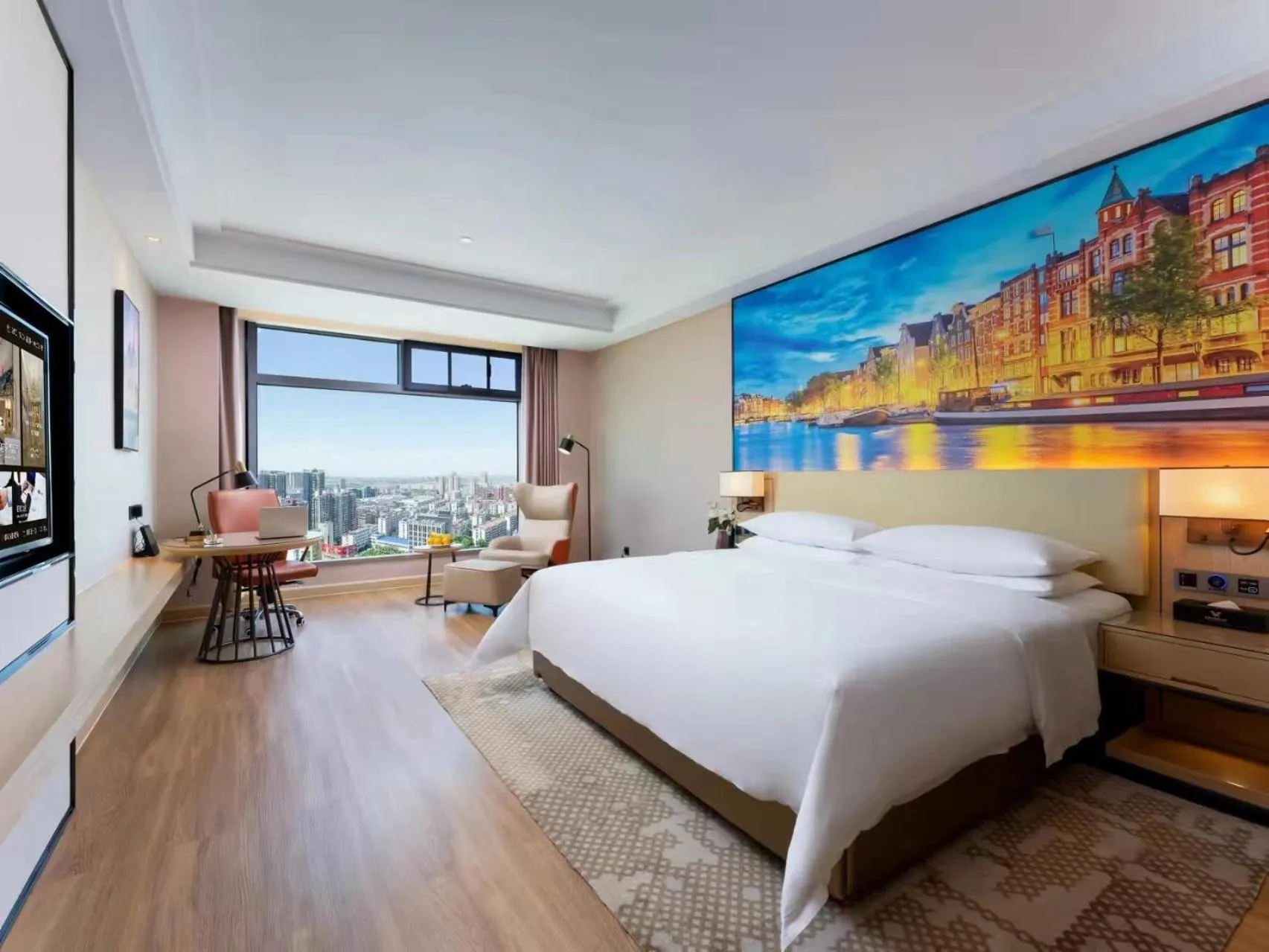 Bed in Vienna International Hotel Wuhan Jiefang Avenue