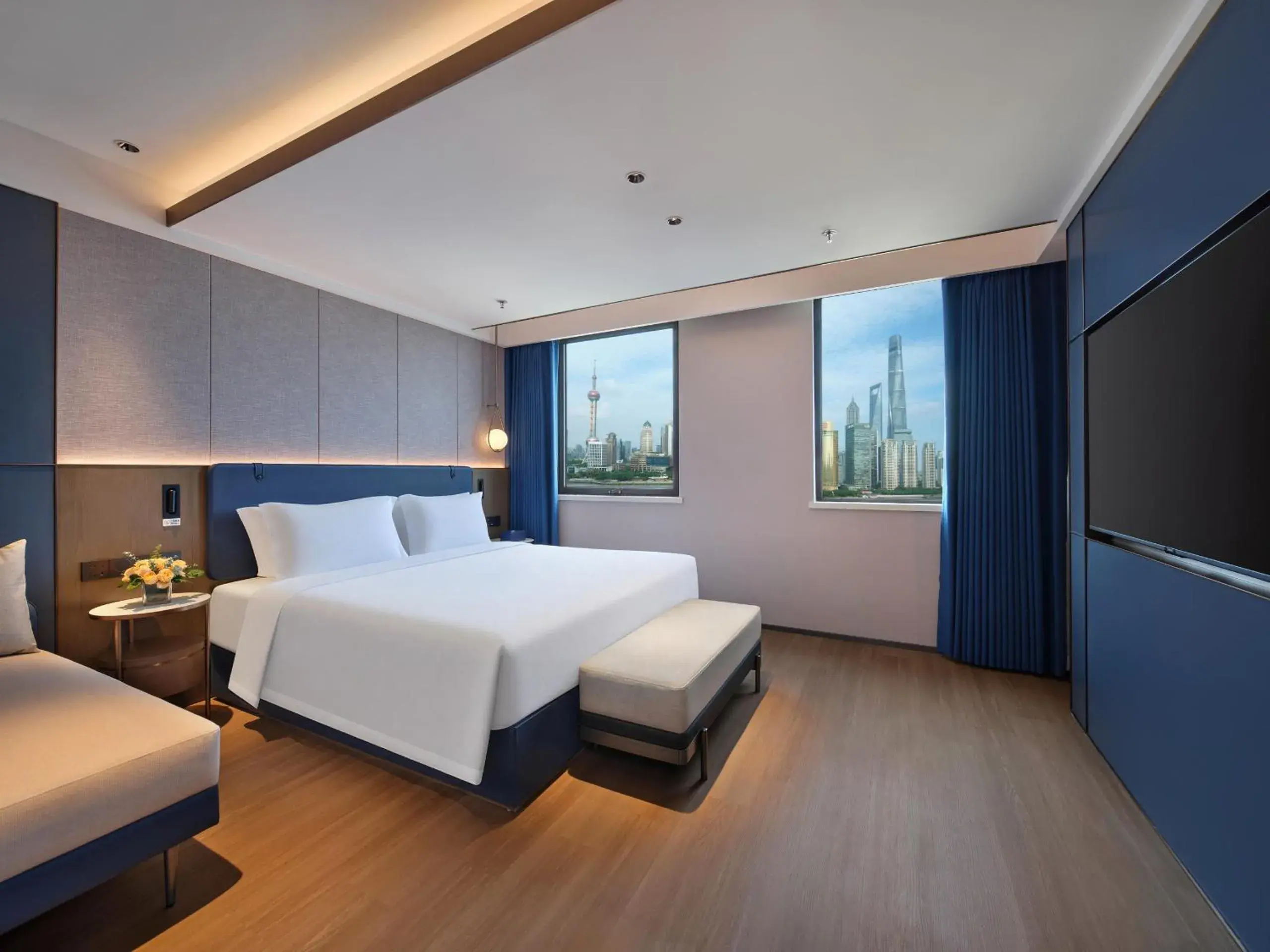 Bund Landscape Executive King Room in Jinglai Hotel Bushe - Shanghai Nanjing East Road Bund Branch Bund Landscape Executive King Room in Jinglai Hotel Bushe - Shanghai Nanjing East Road Bund Branch