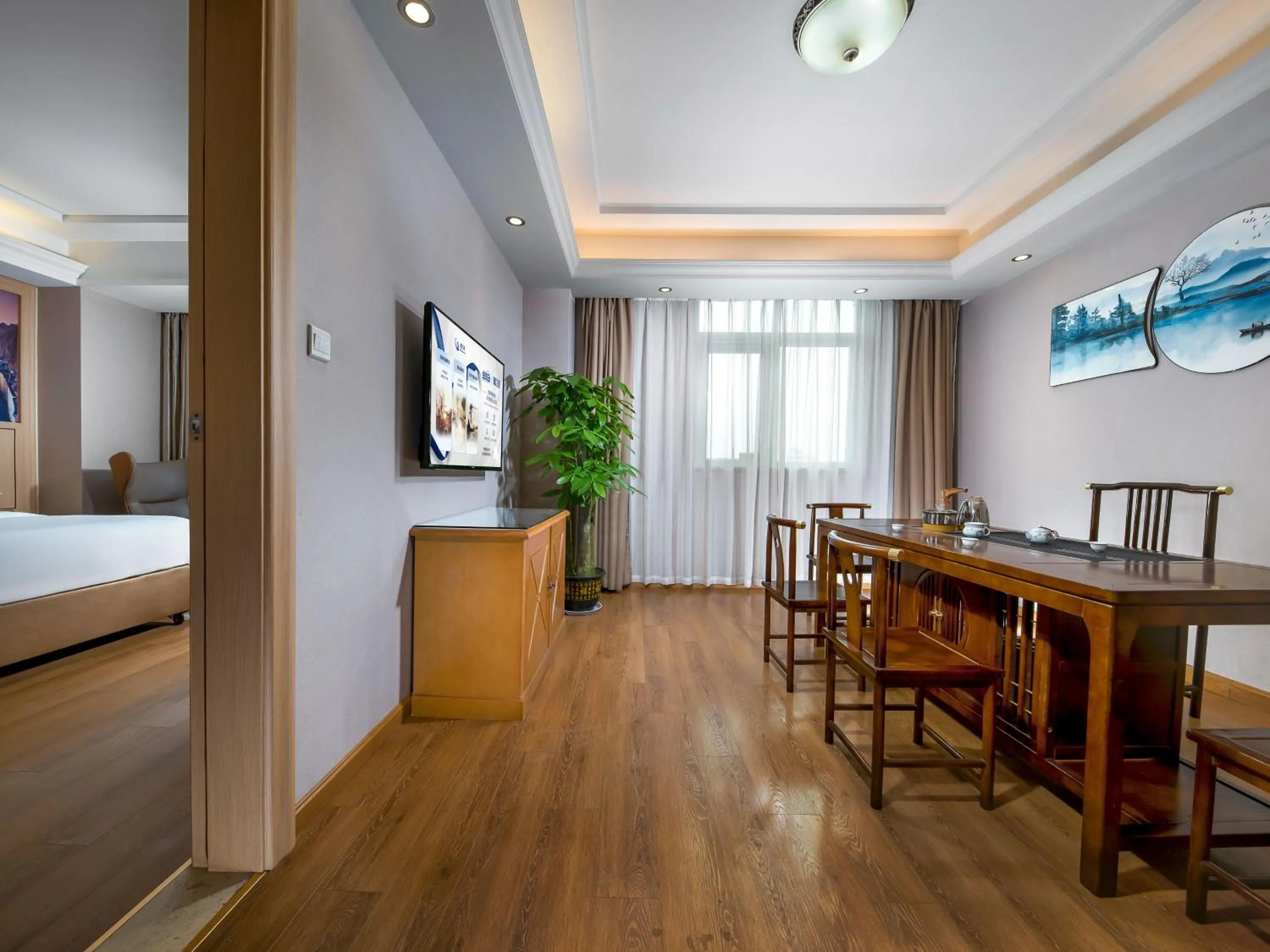 Living room in Vienna Hotel Shenzhen Henggang Cuihu Shangzhuang