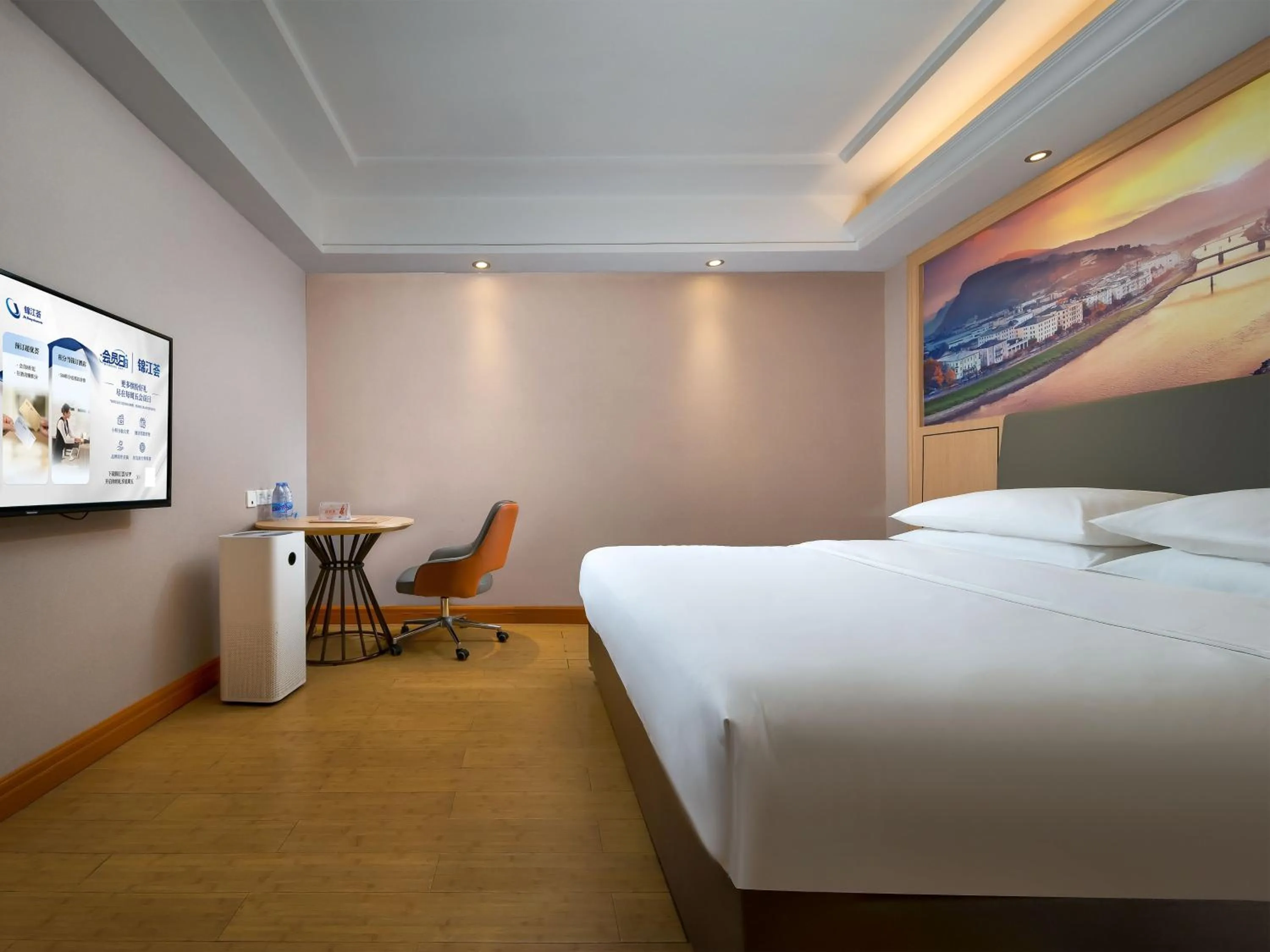 Bed in Vienna Hotel Shenzhen Henggang Cuihu Shangzhuang