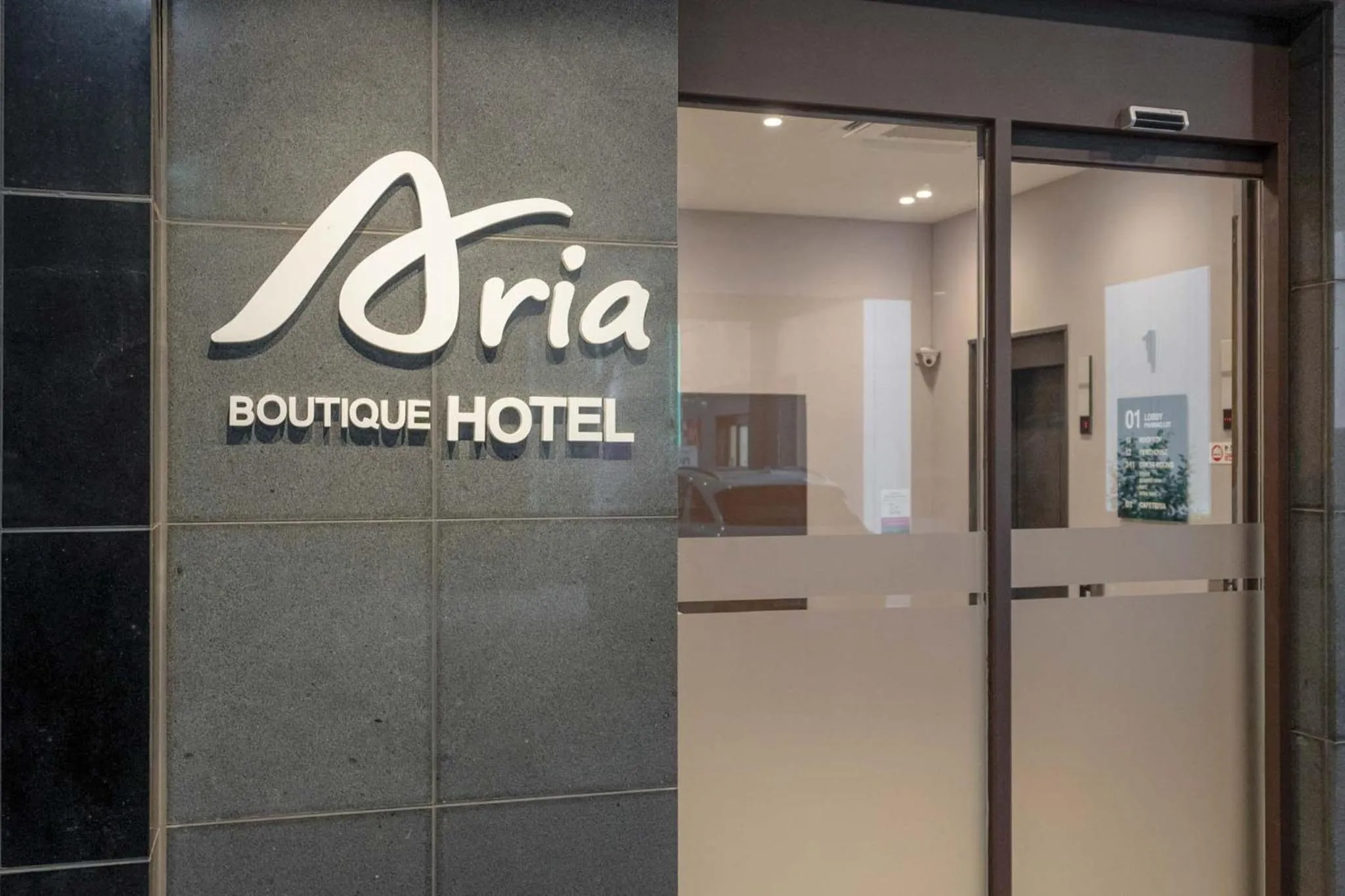 Property logo or sign in Cheonho Aria Hotel