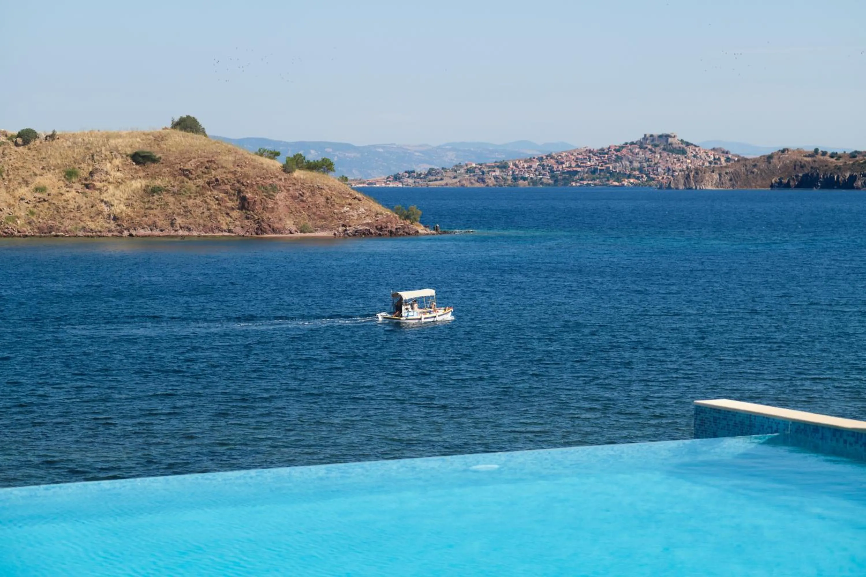 Swimming pool in Little Bird Lesvos