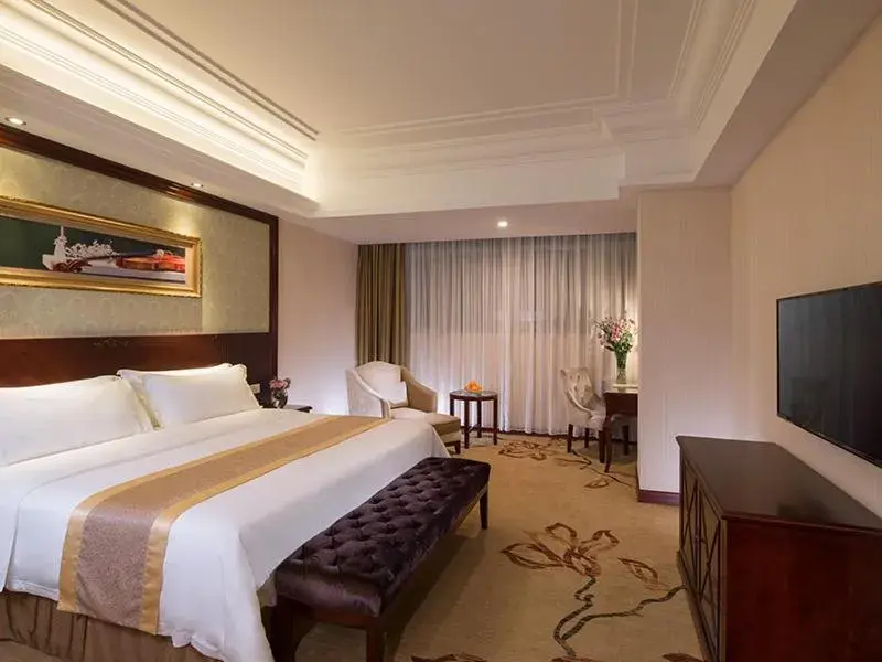 Bed in Vienna International Hotel Zhongshan Shiqi Kanghua Road Bed in Vienna International Hotel Zhongshan Shiqi Kanghua Road
