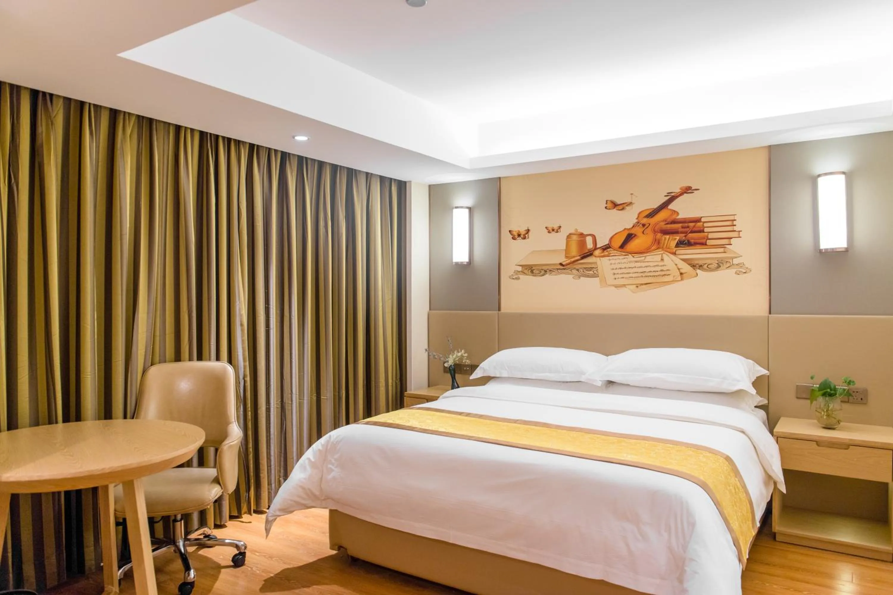 Bed in Vienna International Hotel Xi'an Dayan Tower