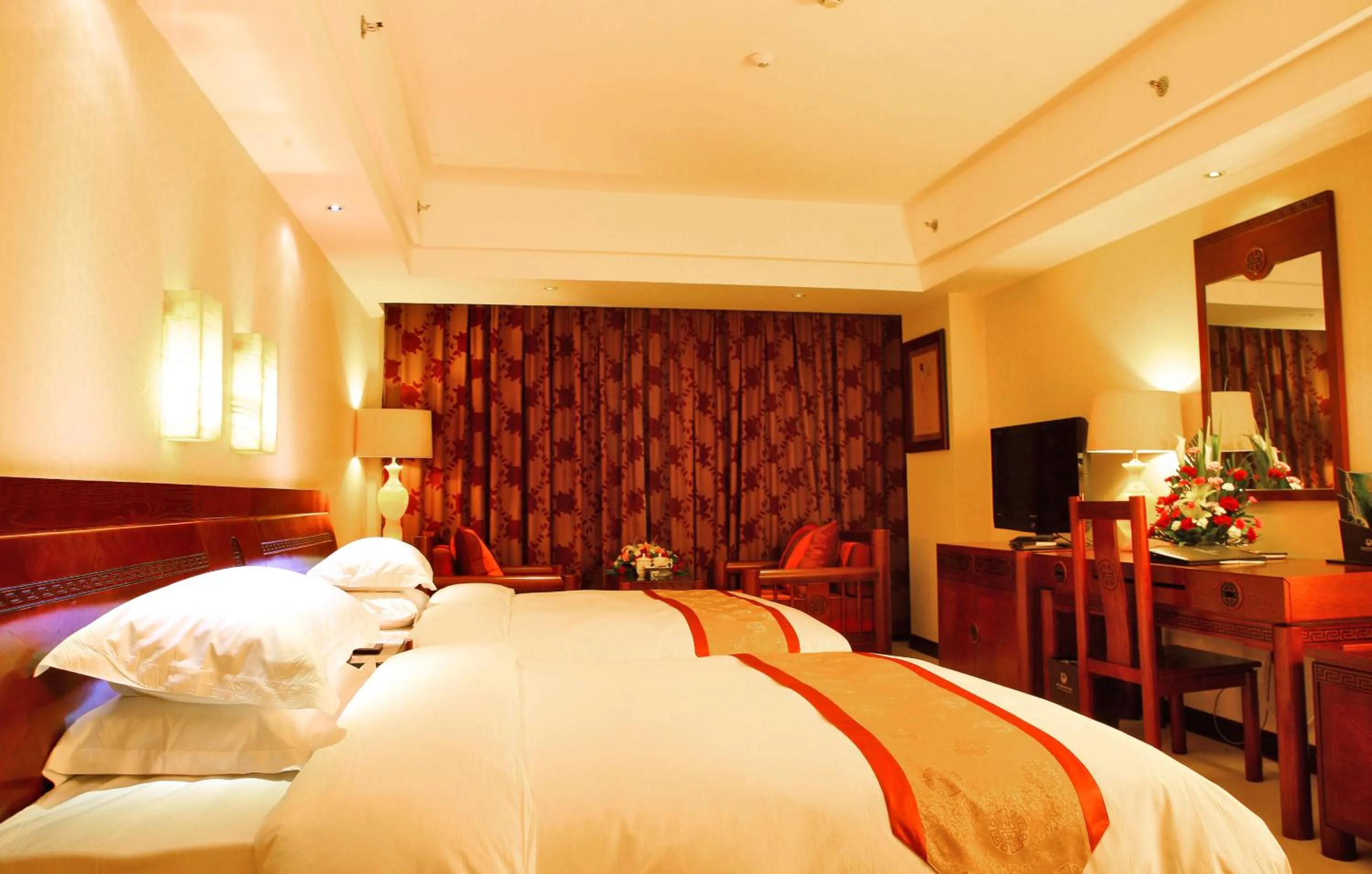Bed in Vienna International Hotel Xi'an Dayan Tower