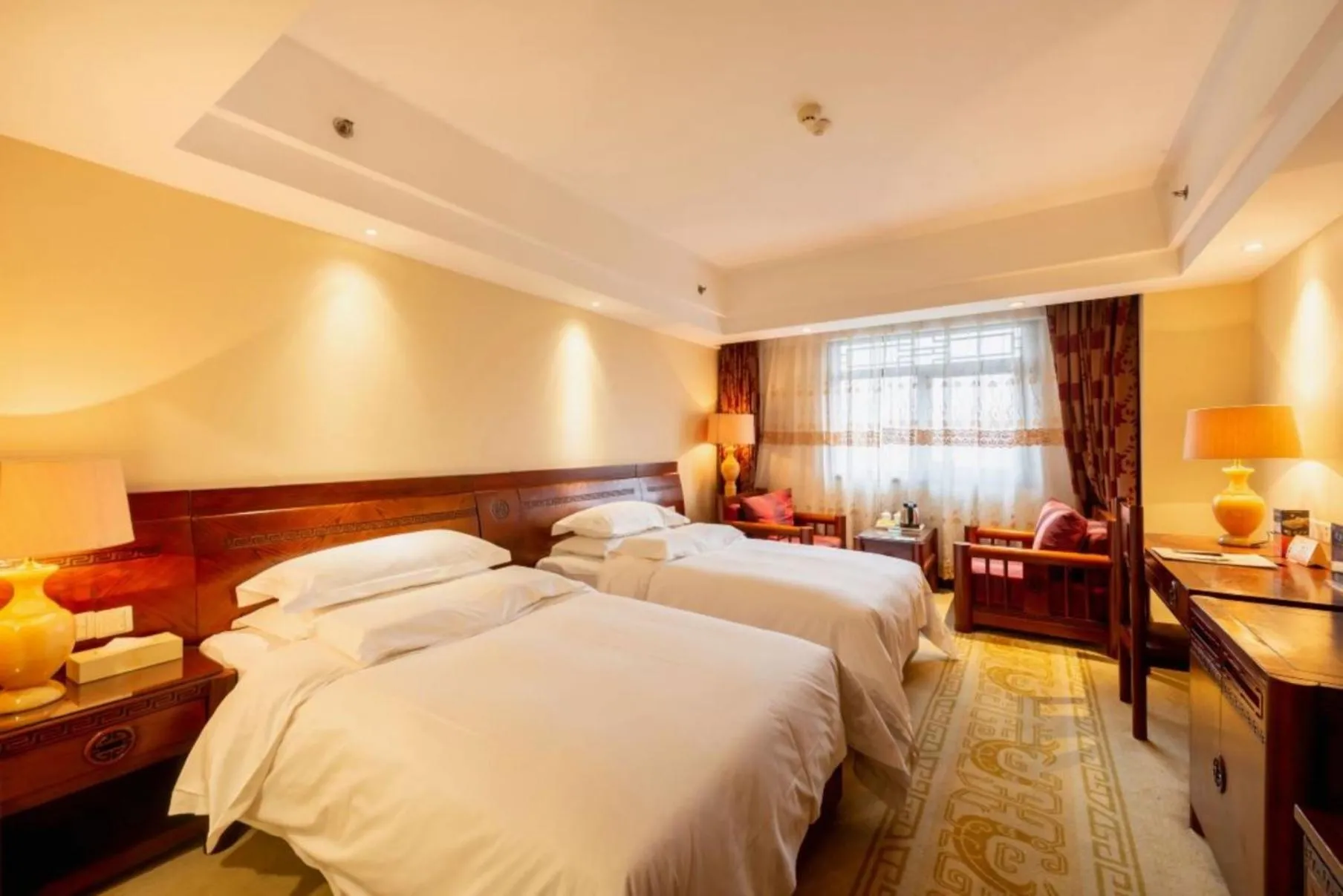 Bed in Vienna International Hotel Xi'an Dayan Tower