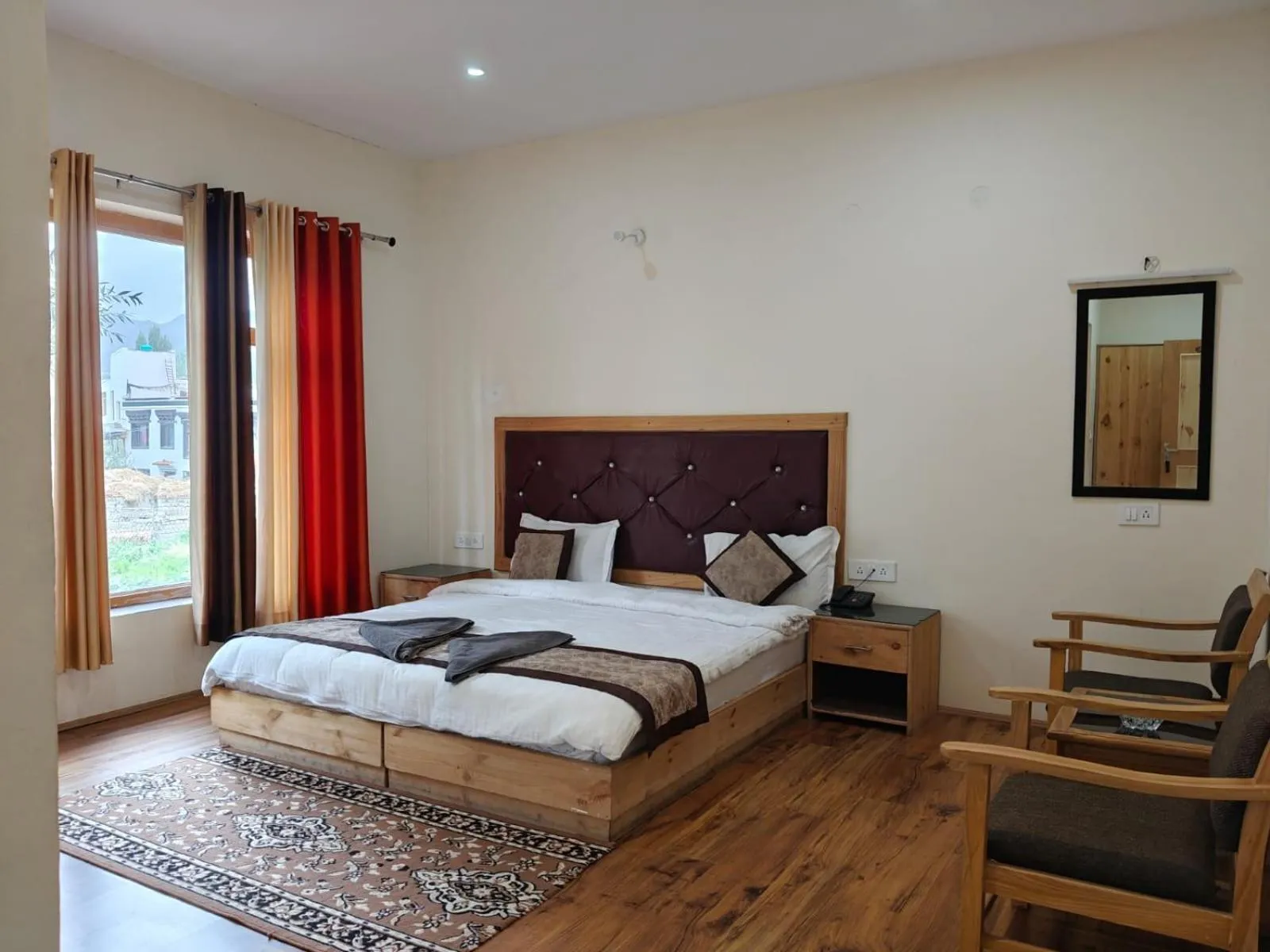 Bed in Hotel Sambhava Inn, Leh