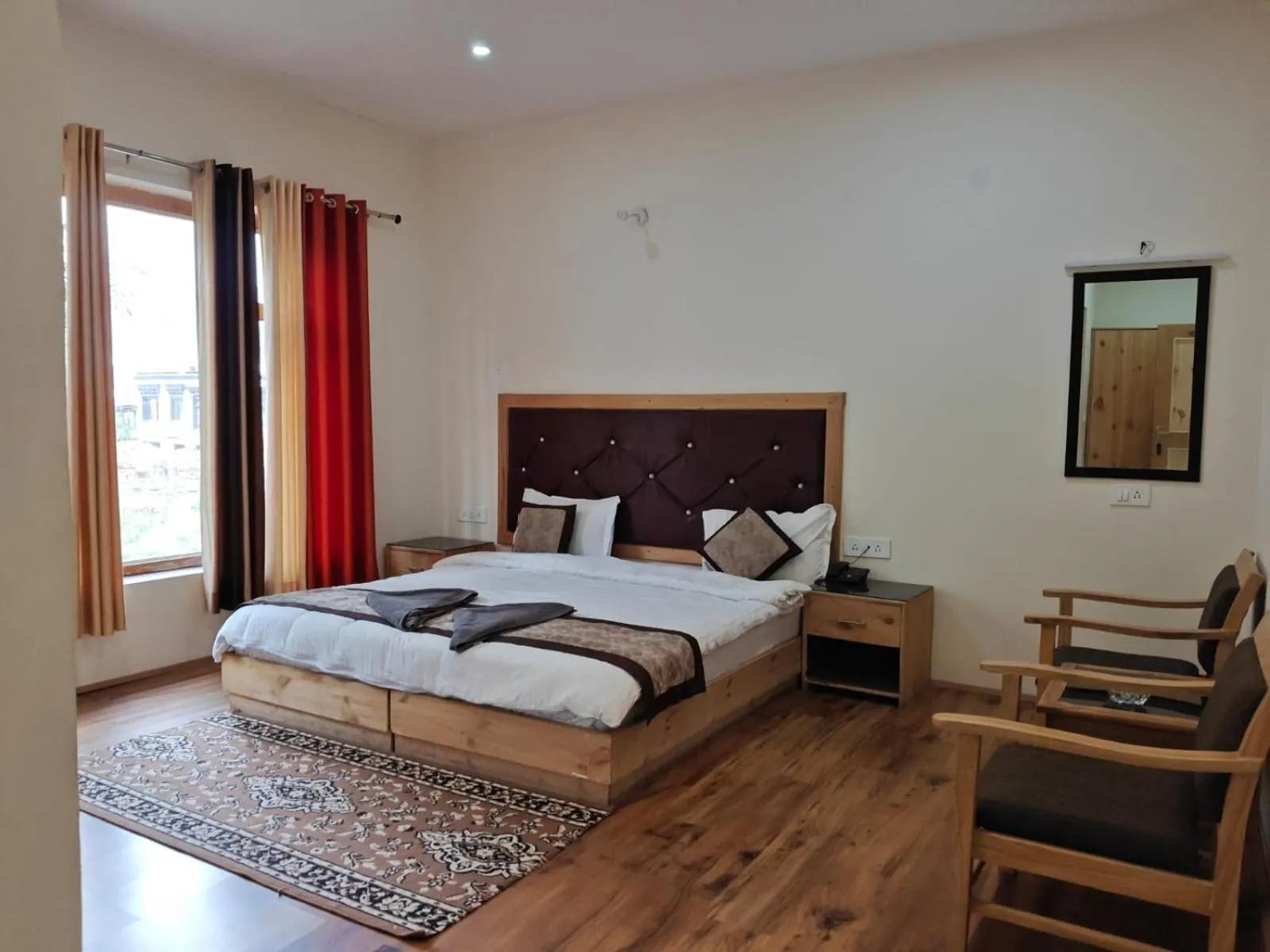 Bed in Hotel Sambhava Inn, Leh