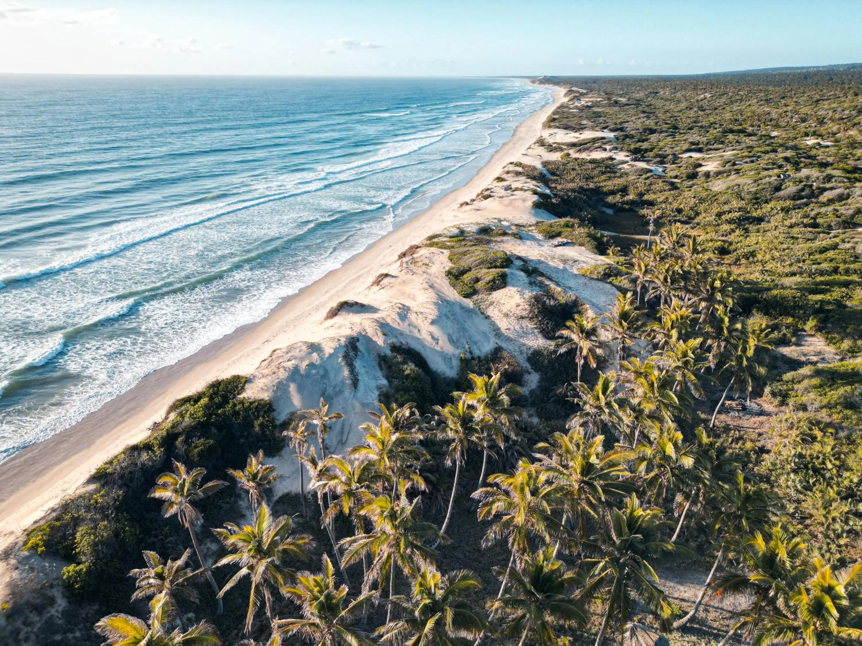 Natural landscape in Travessia Beach Lodge