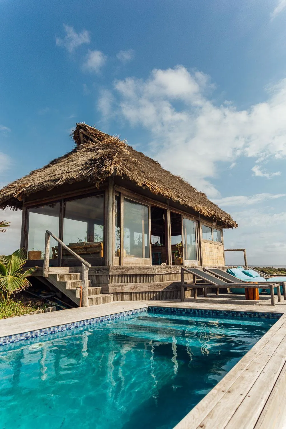 Swimming pool in Travessia Beach Lodge