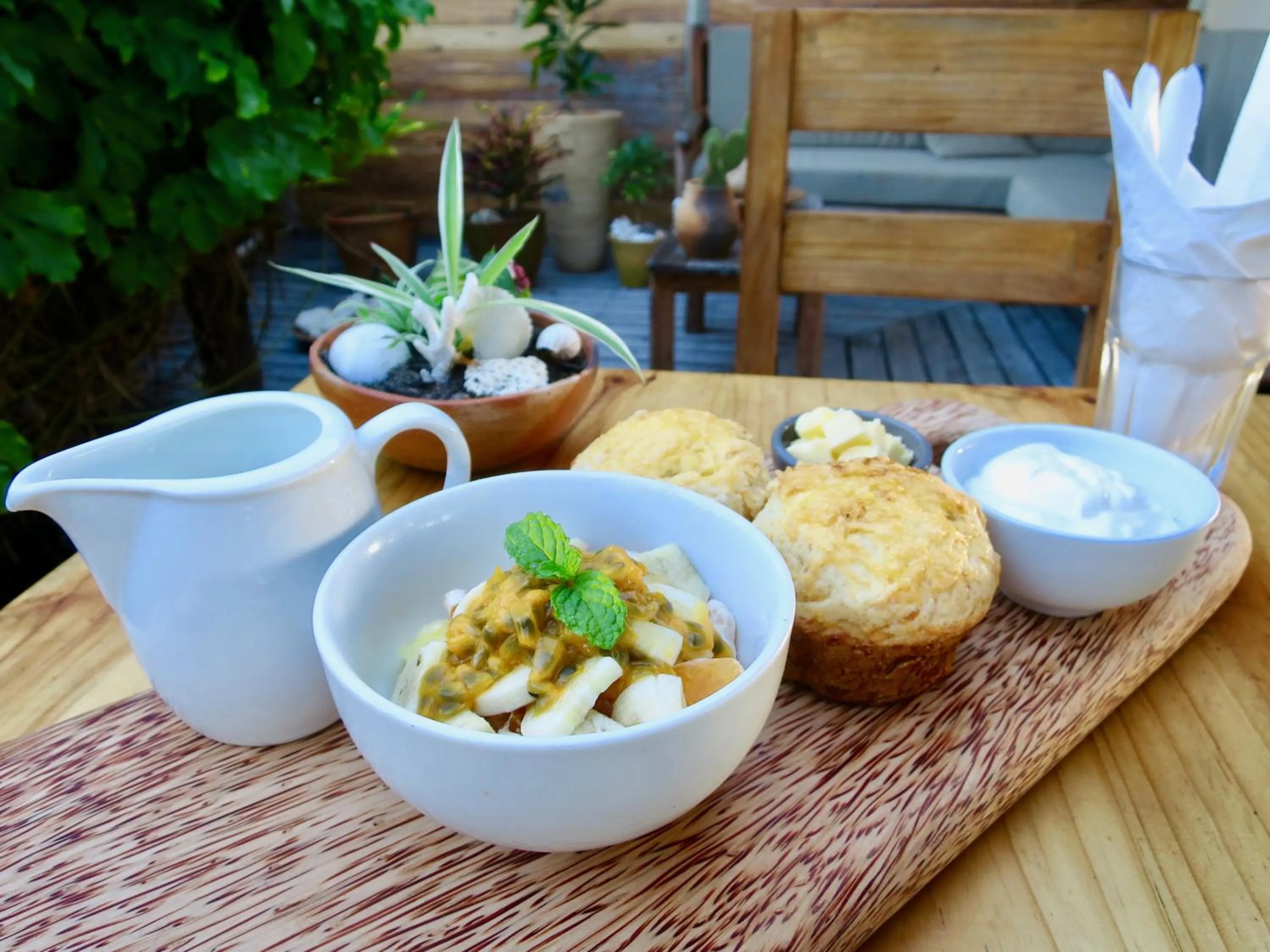 Food close-up in Travessia Beach Lodge