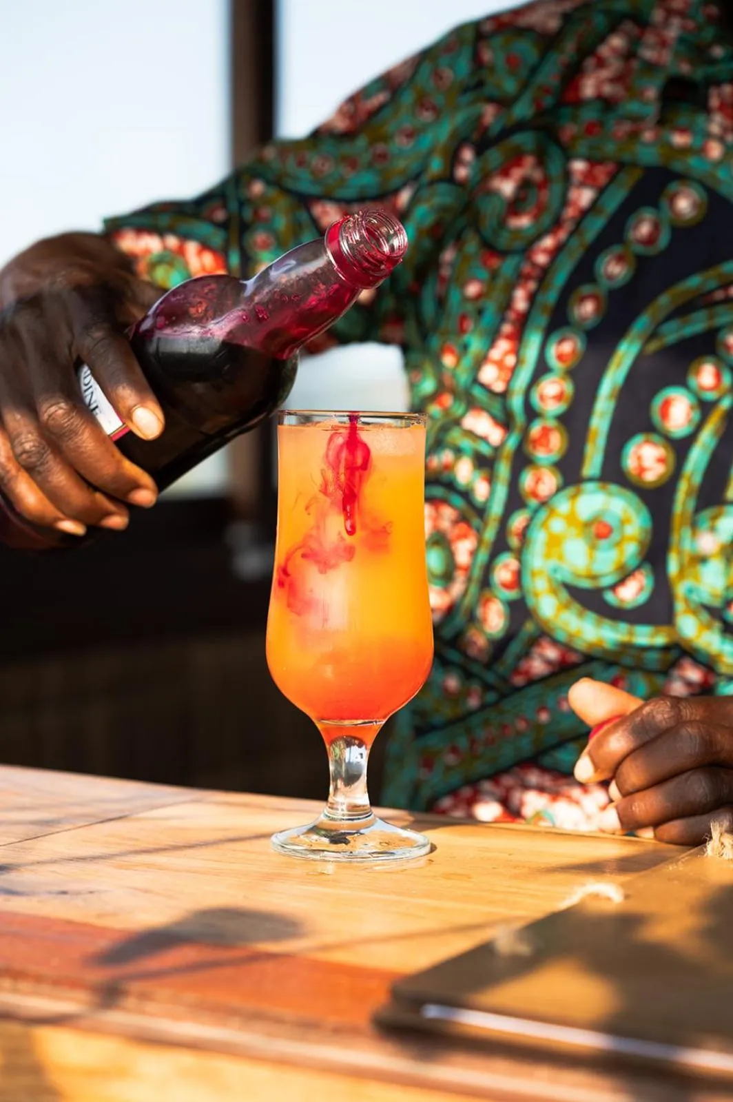 Drinks in Travessia Beach Lodge