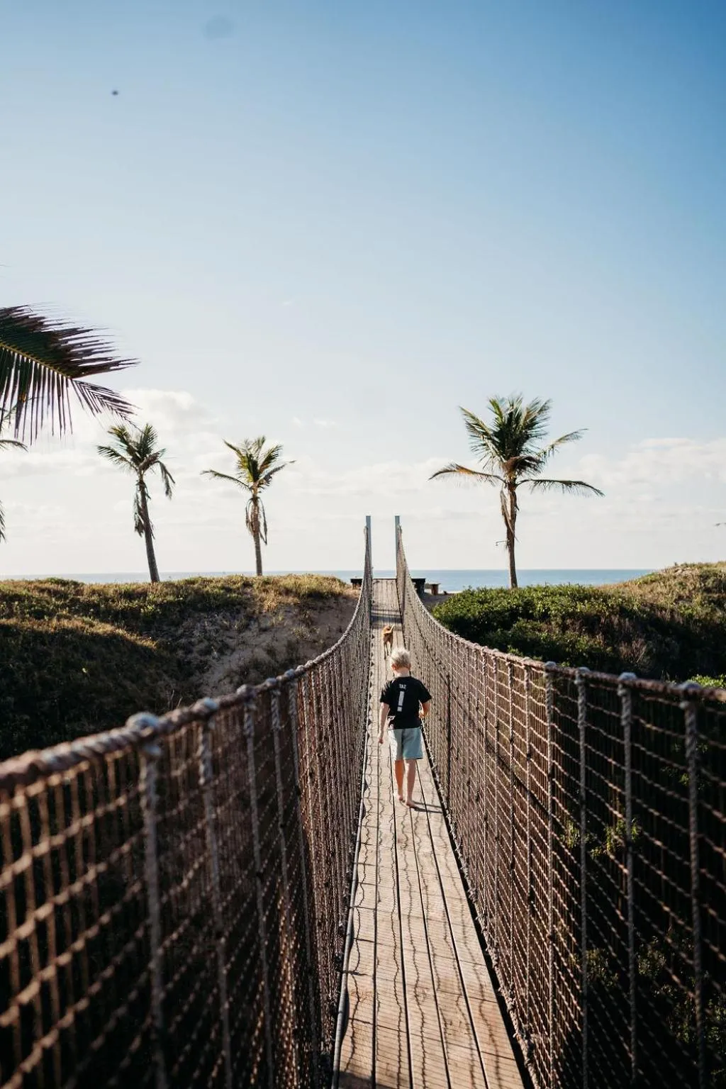 children in Travessia Beach Lodge