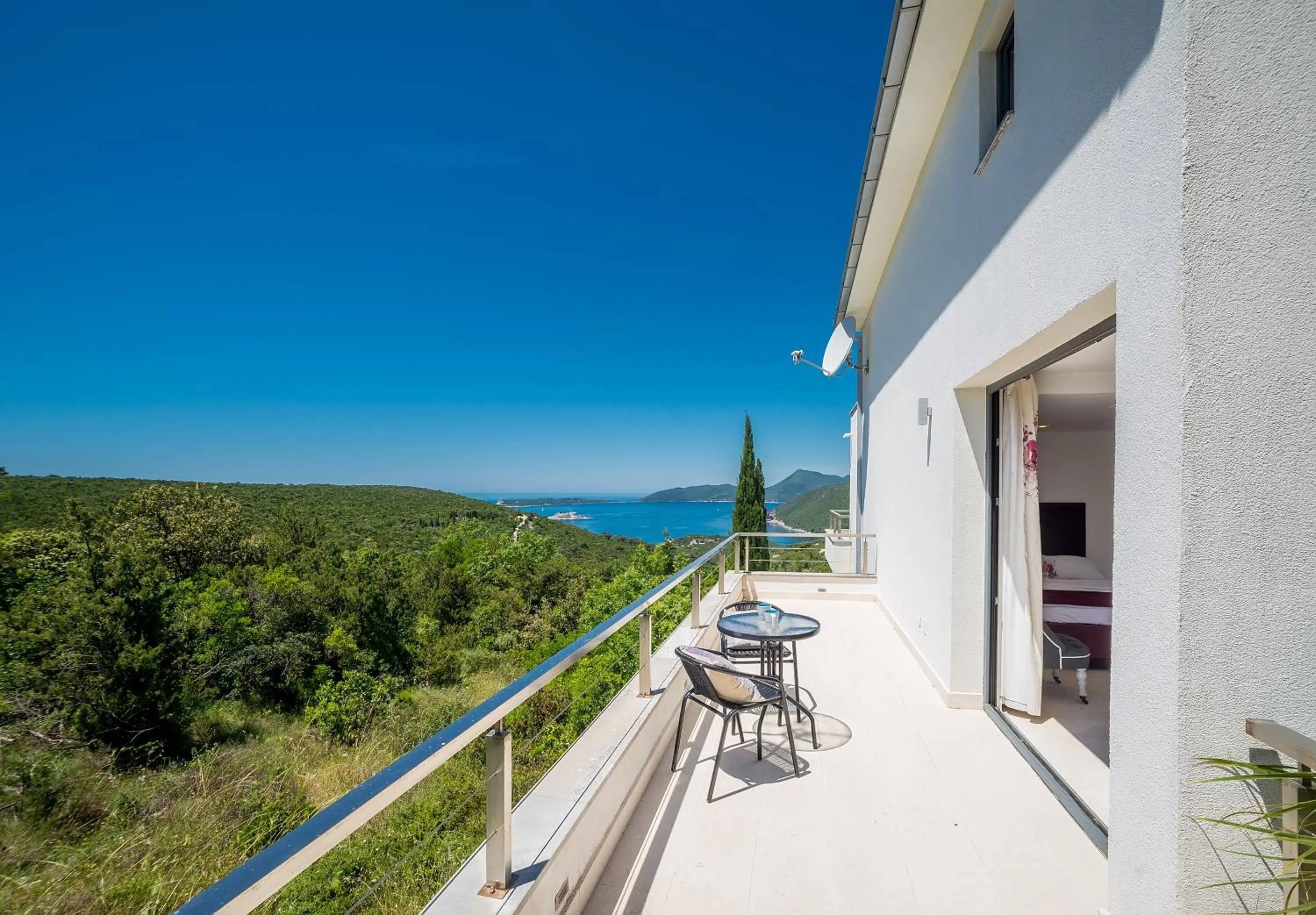 Balcony/Terrace in Villa Luštica, Spacious 4-Bedroom Villa with Private Pool