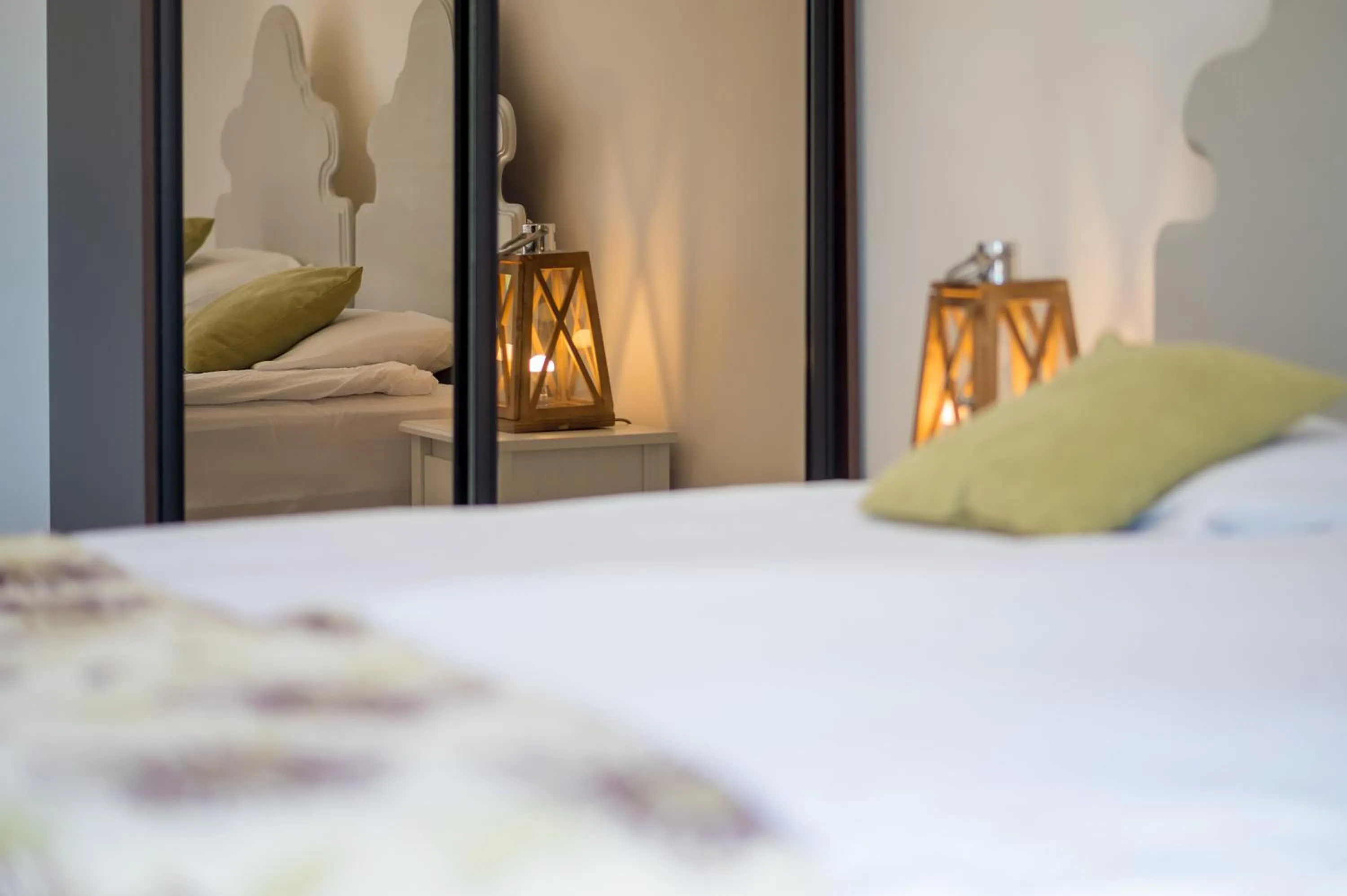 Balcony/Terrace, Bed in Villa Luštica, Spacious 4-Bedroom Villa with Private Pool