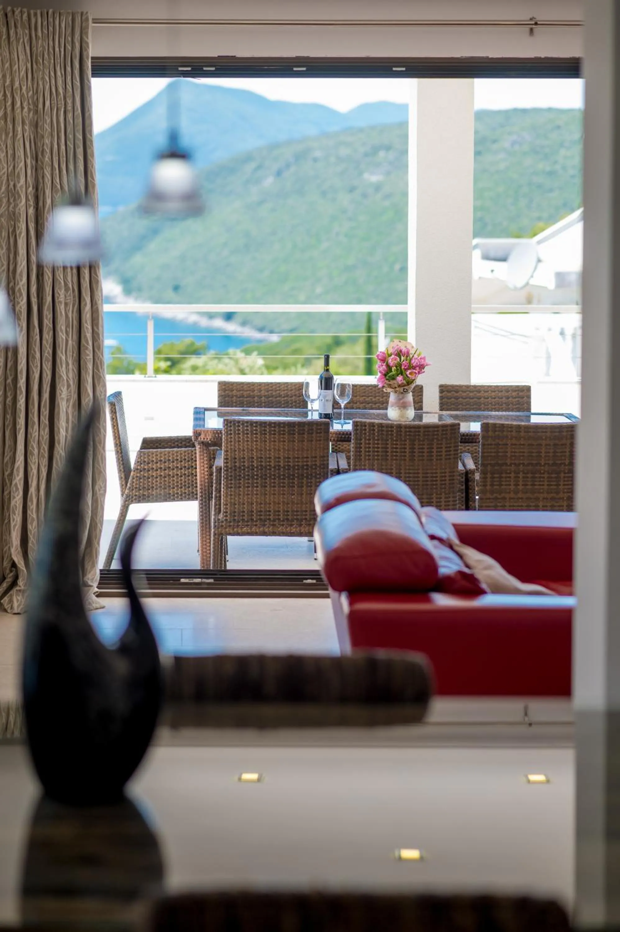Mountain view in Villa Luštica, Spacious 4-Bedroom Villa with Private Pool