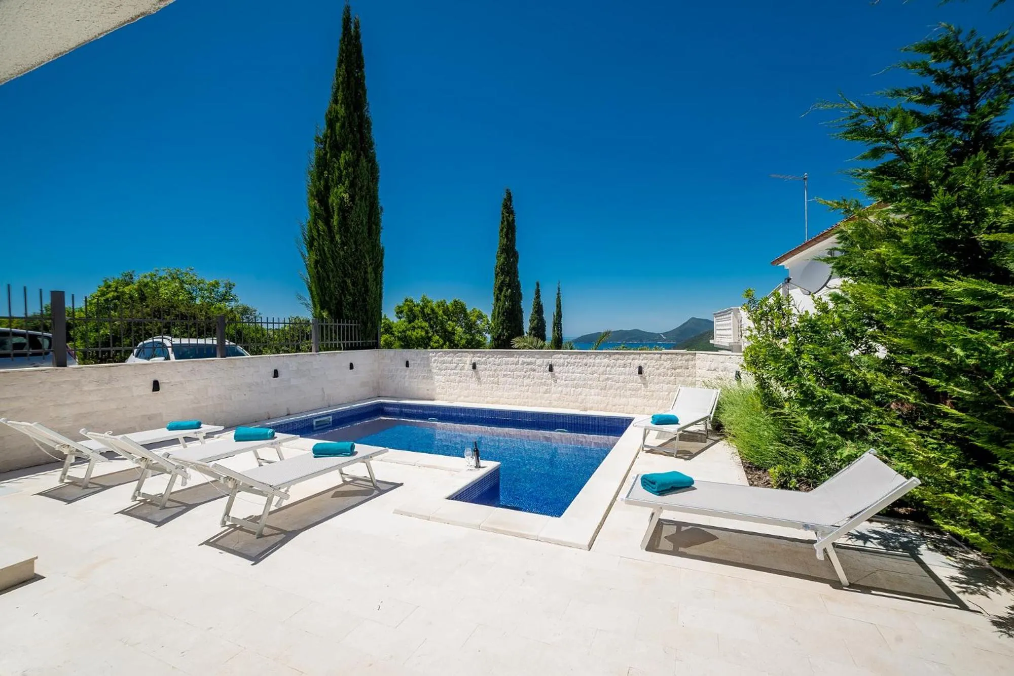 Swimming pool in Villa Luštica, Spacious 4-Bedroom Villa with Private Pool
