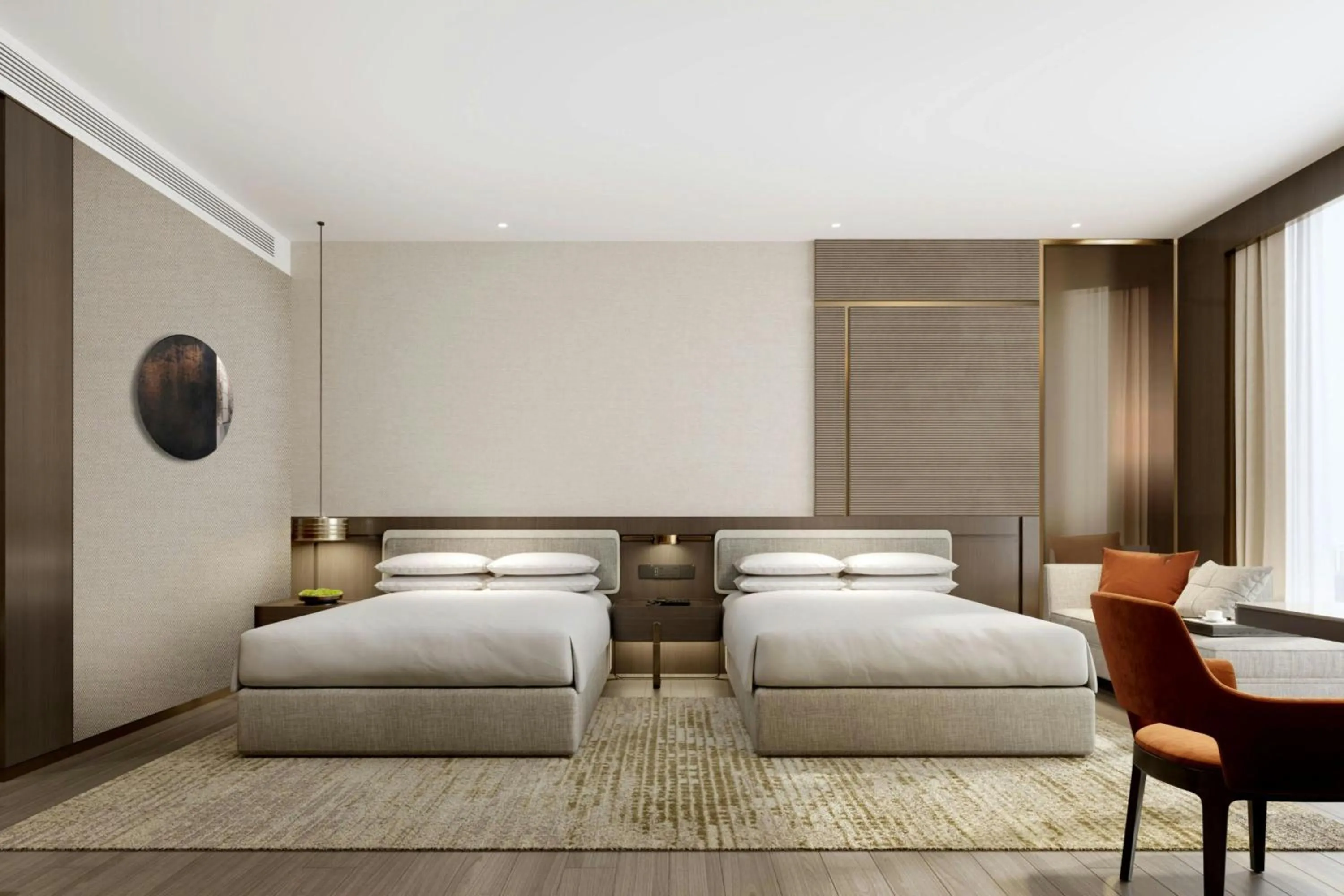 Photo of the whole room, Bed in Le Meridien Shaoxing Yuecheng