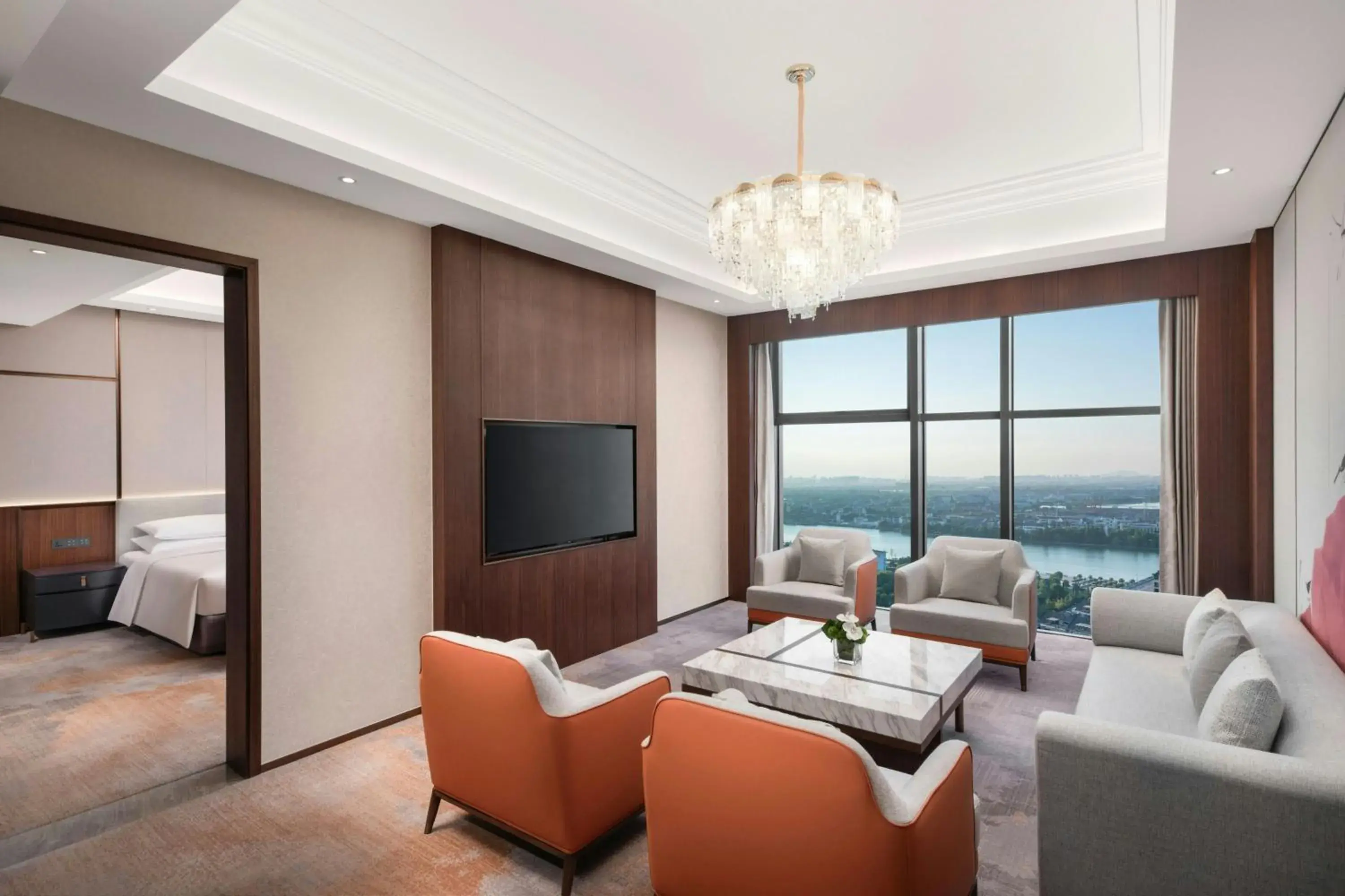 Deluxe King Suite with Club Lounge Access in Le Meridien Shaoxing Yuecheng Deluxe King Suite with Club Lounge Access in Le Meridien Shaoxing Yuecheng