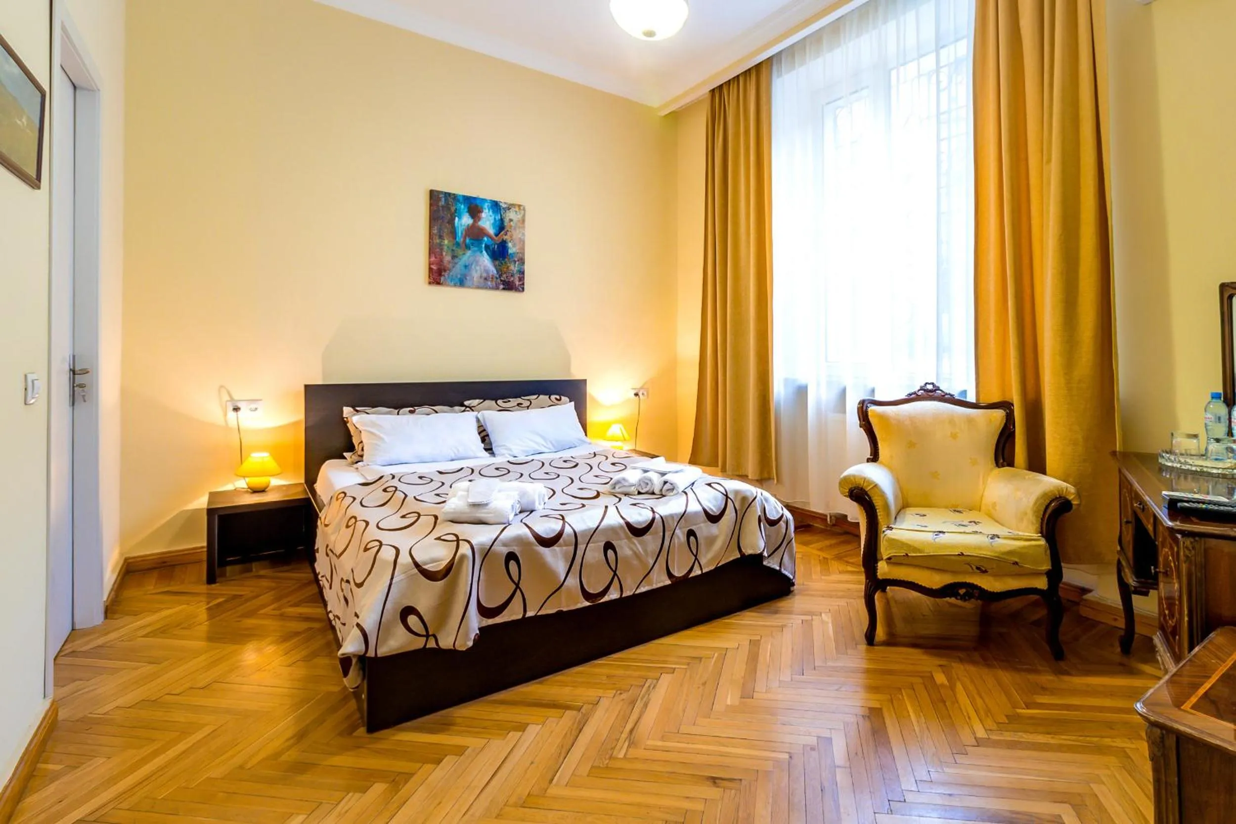 Bed in V Park Hotel