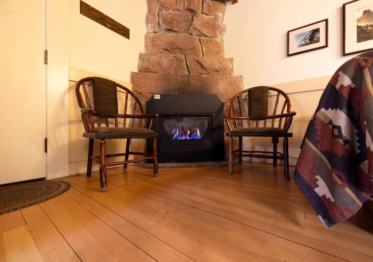 Seating area in Zion Lodge - Inside the Park