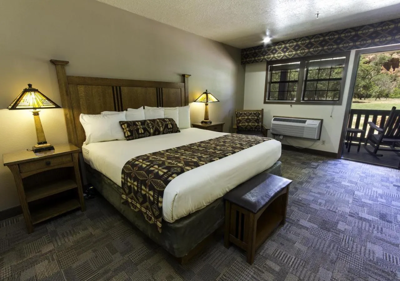 Bed in Zion Lodge - Inside the Park