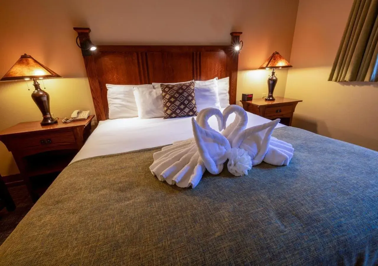 Bed in Zion Lodge - Inside the Park Bed in Zion Lodge - Inside the Park