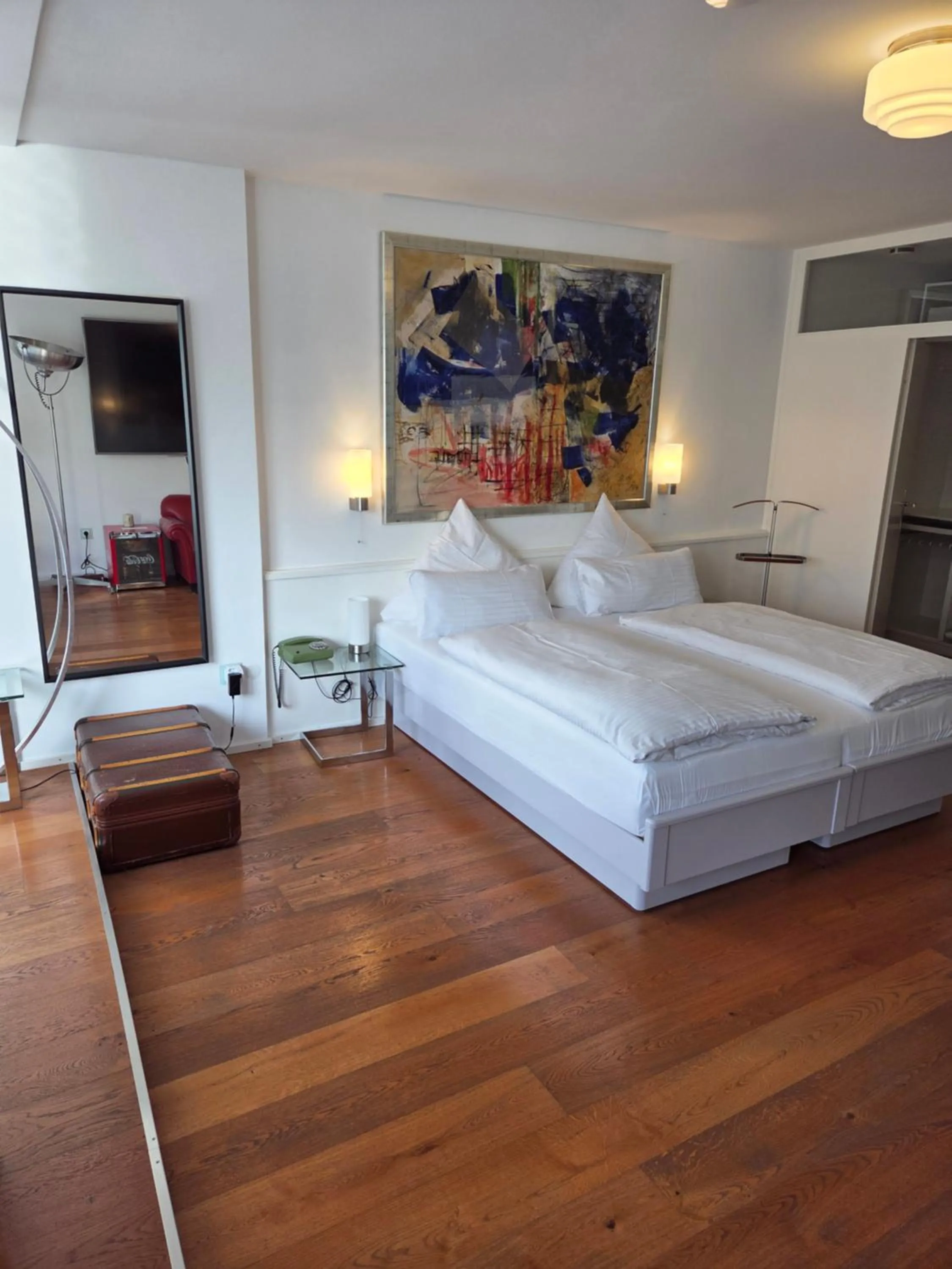 Photo of the whole room, Bed in Hotel Freiheit