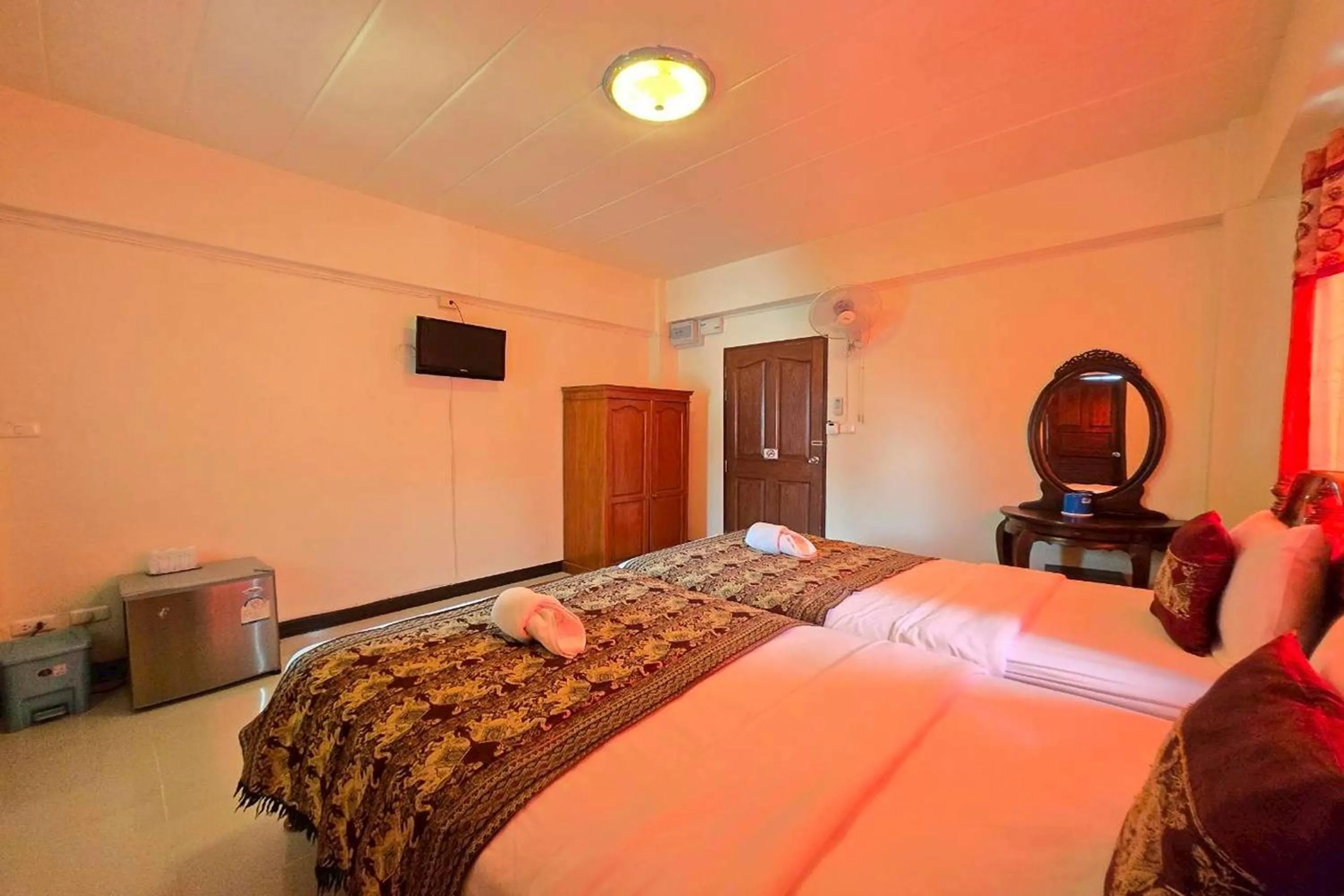 Bed in Baan Sabai Guesthouse