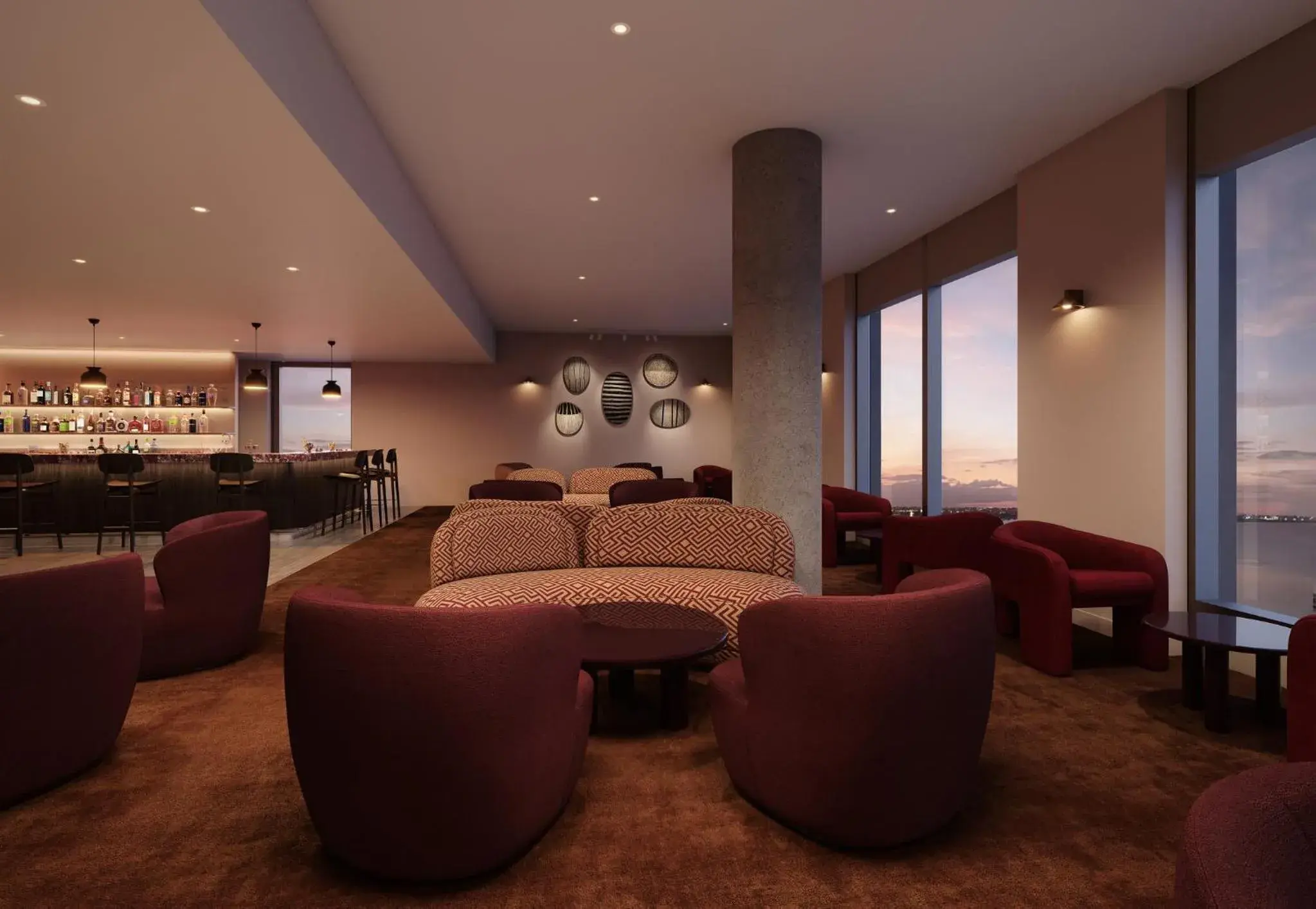 Lounge or bar in Crowne Plaza Geelong by IHG Lounge or bar in Crowne Plaza Geelong by IHG