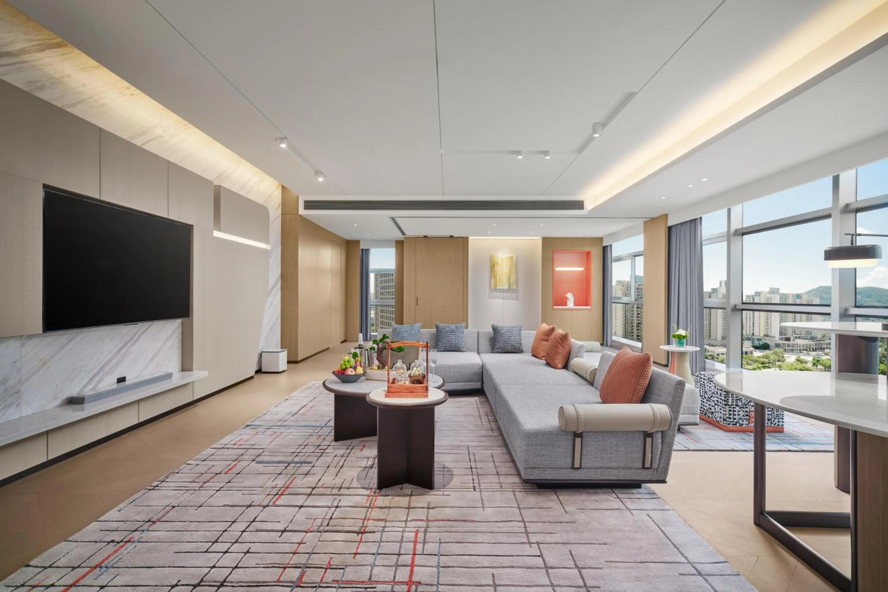 Living room in Crowne Plaza Zhongshan Torch High-tech Zone by IHG