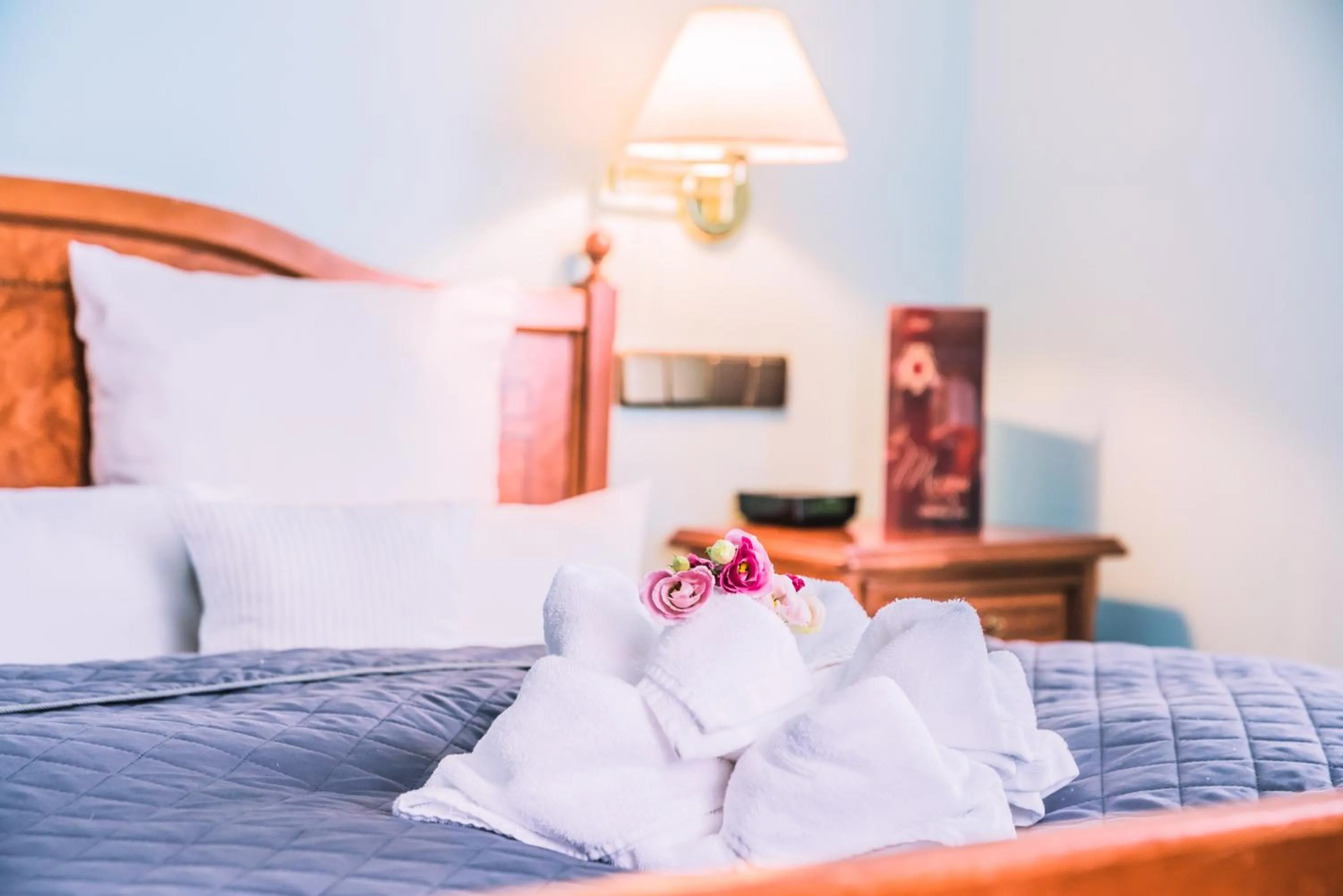 Bed in Hotel Rezydencja