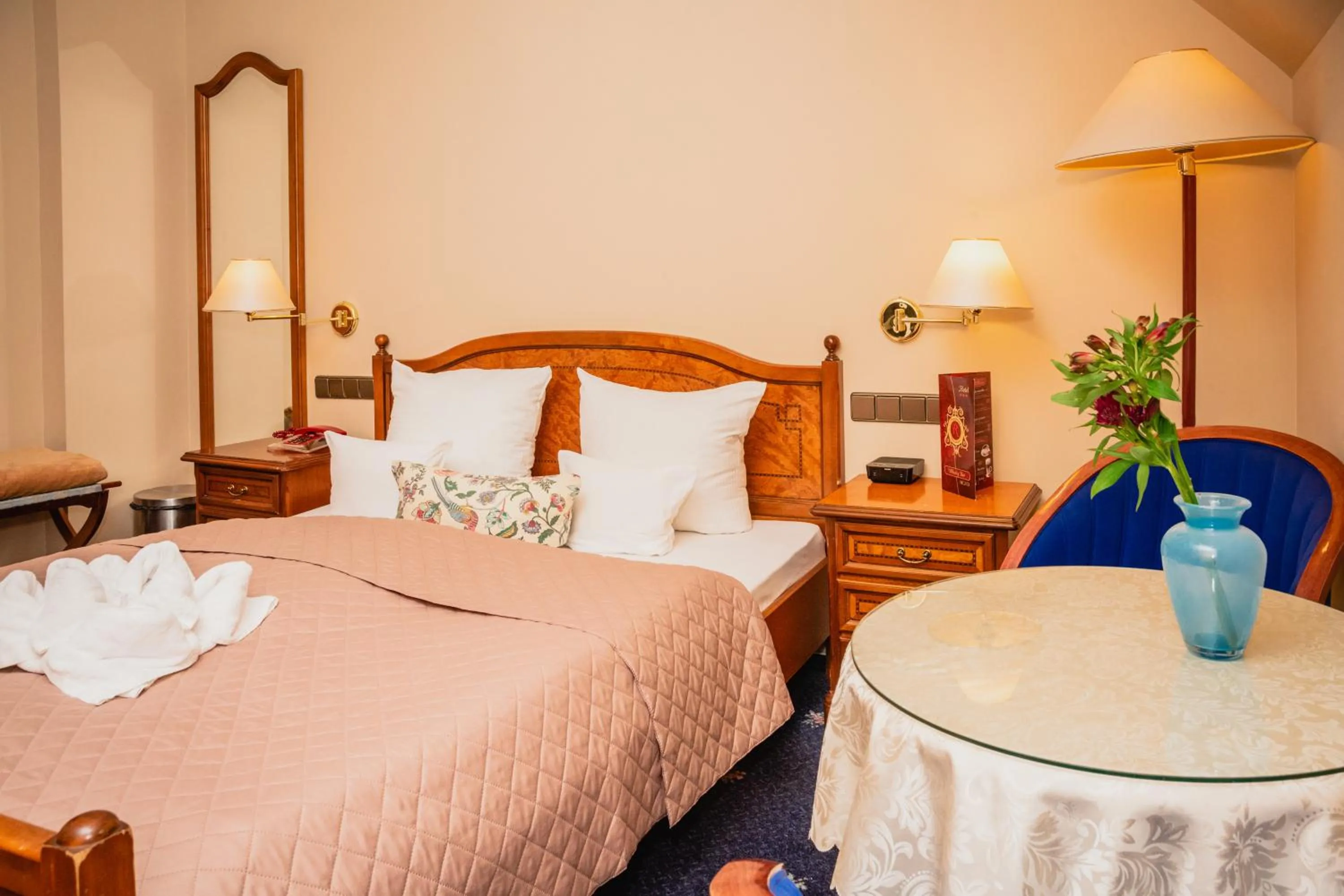 Bed in Hotel Rezydencja