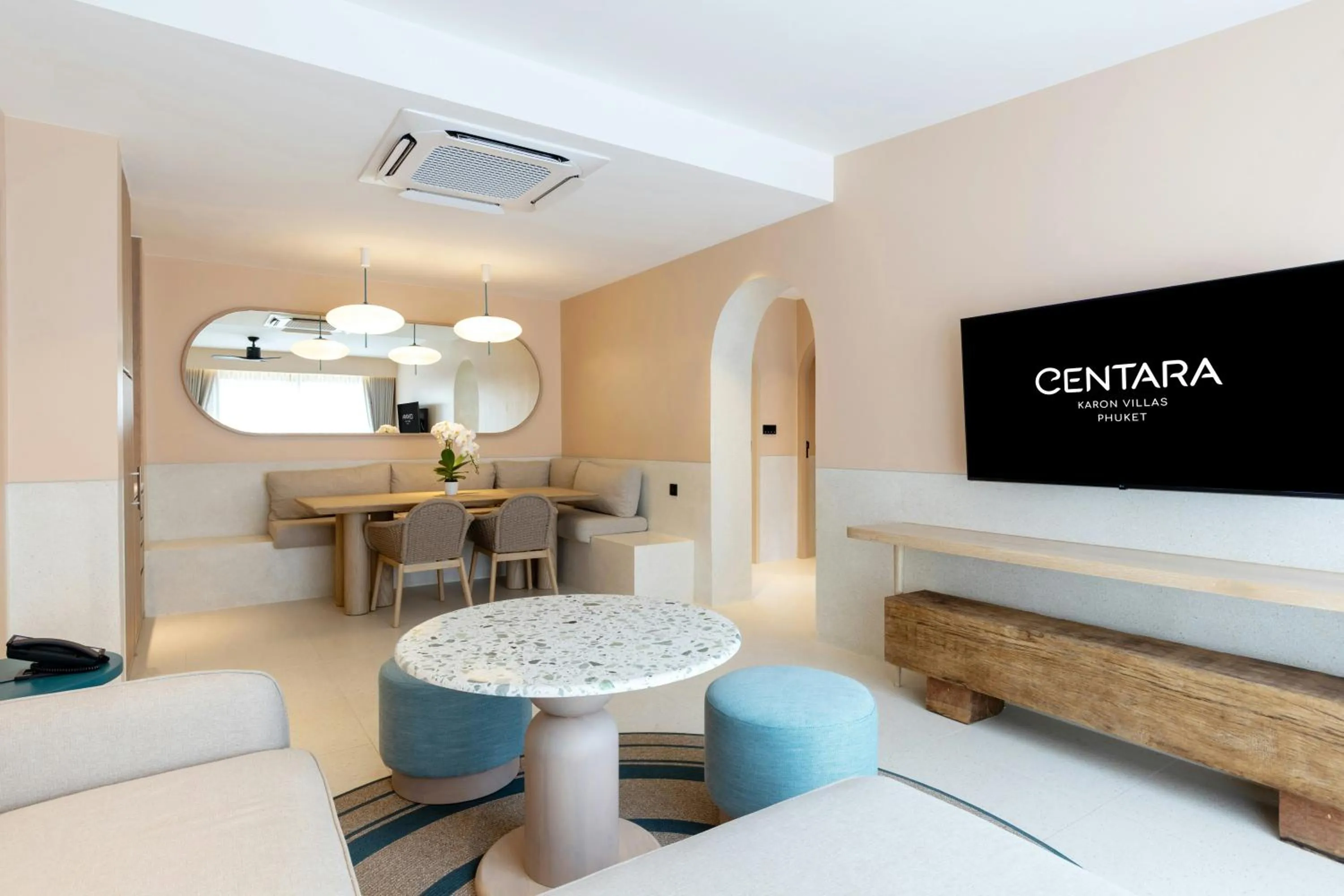 Living room in Centara Karon Villas Phuket