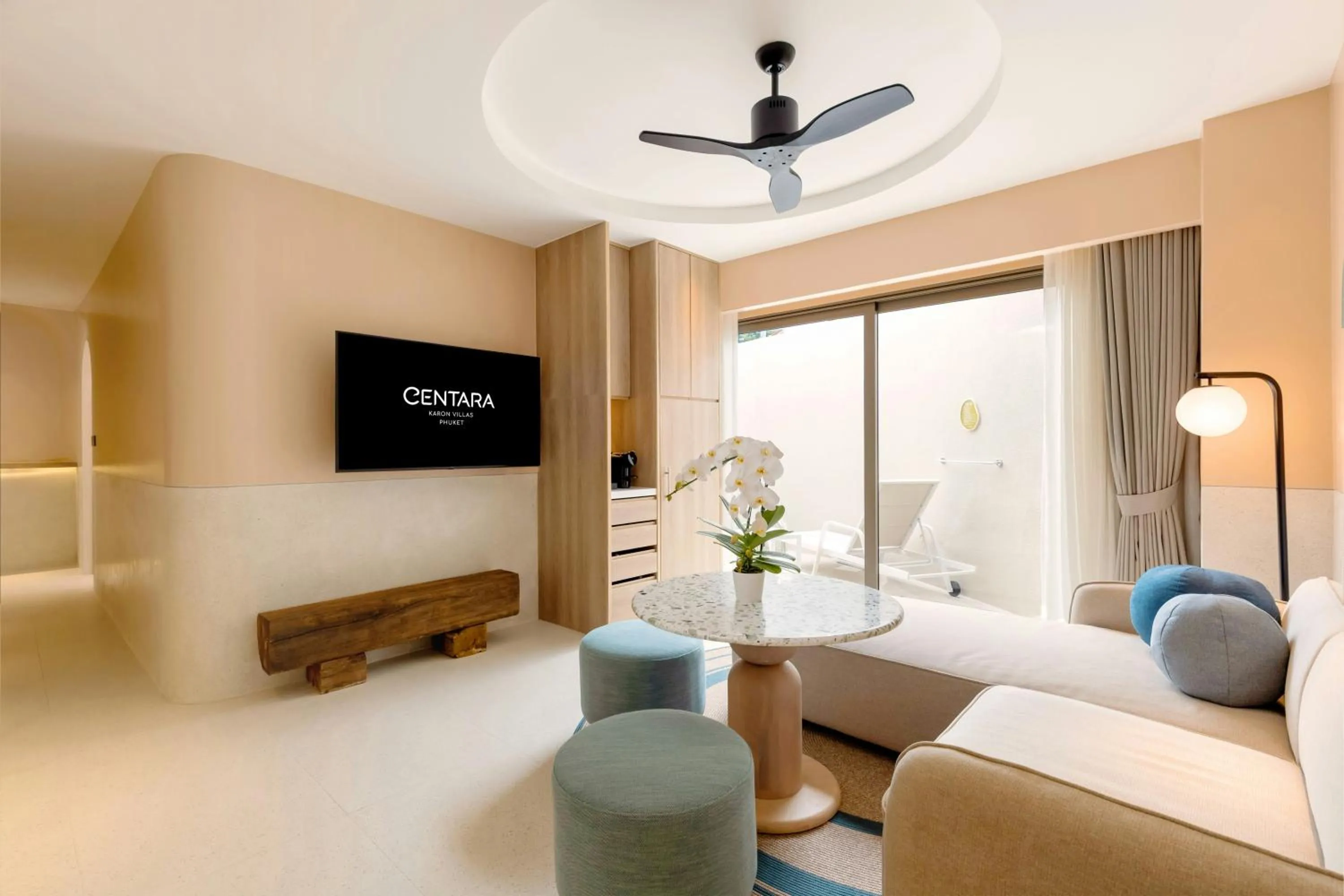 Living room, Bed in Centara Karon Villas Phuket