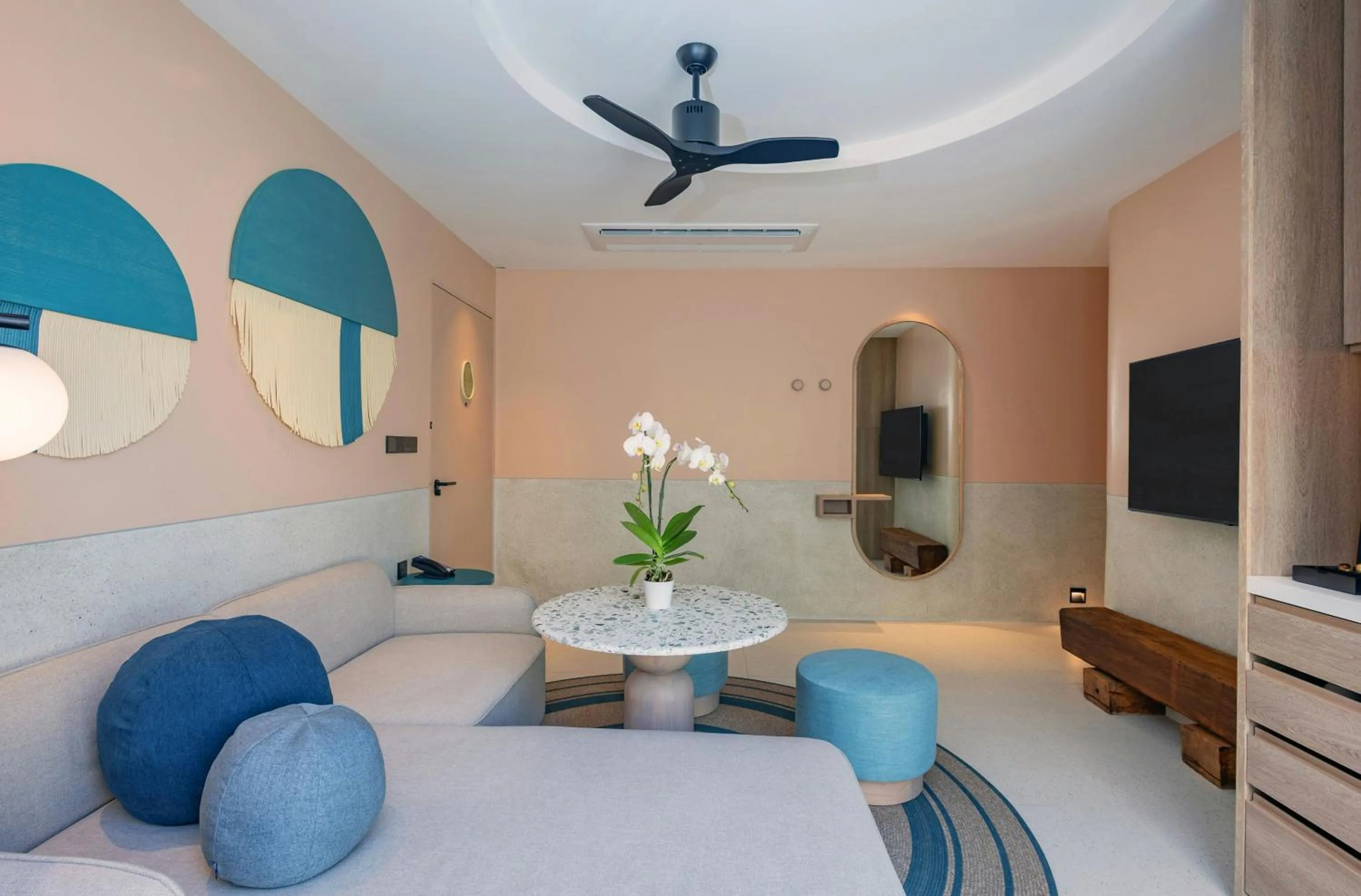 Living room, Bed in Centara Karon Villas Phuket