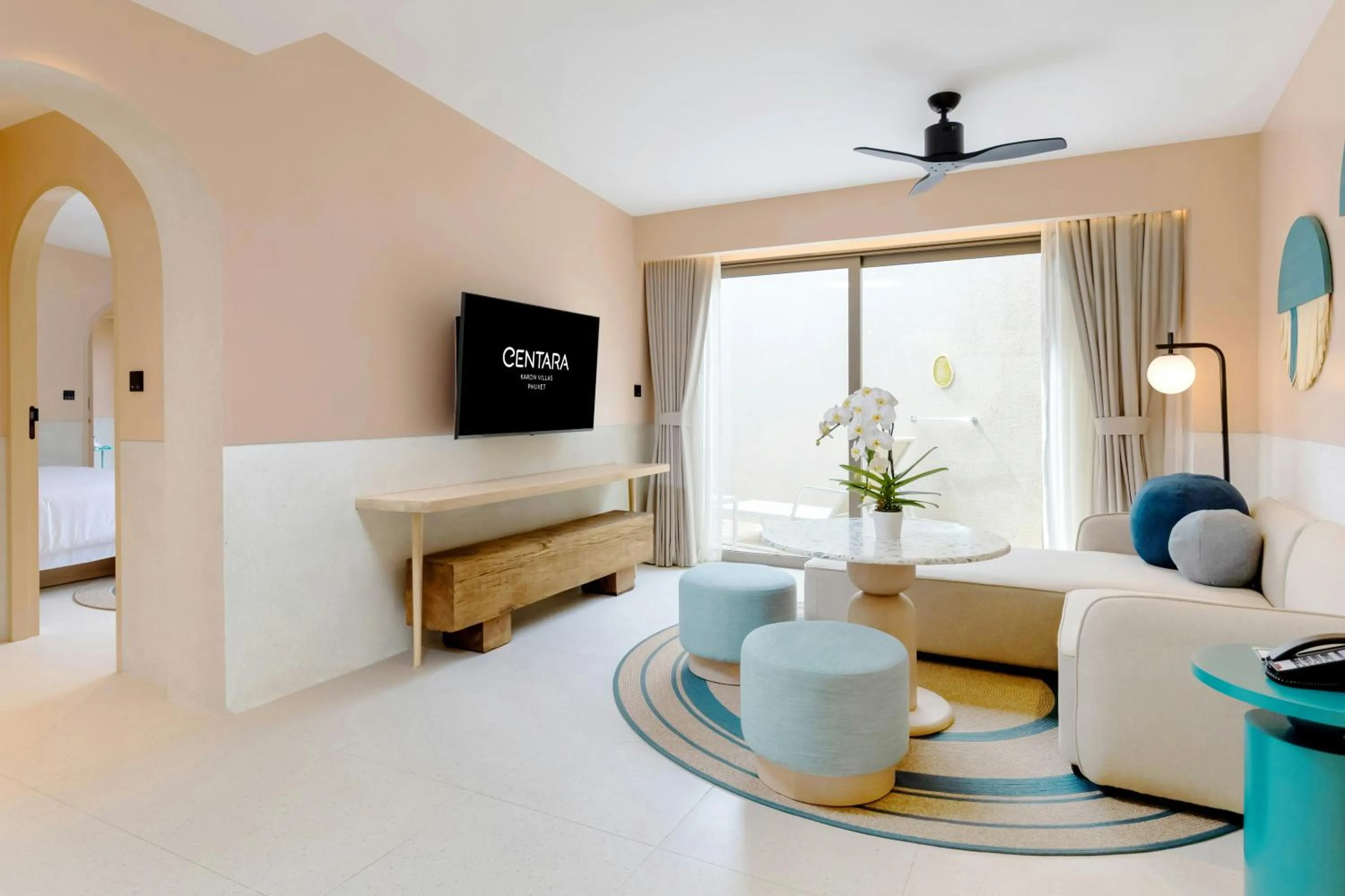 Living room in Centara Karon Villas Phuket