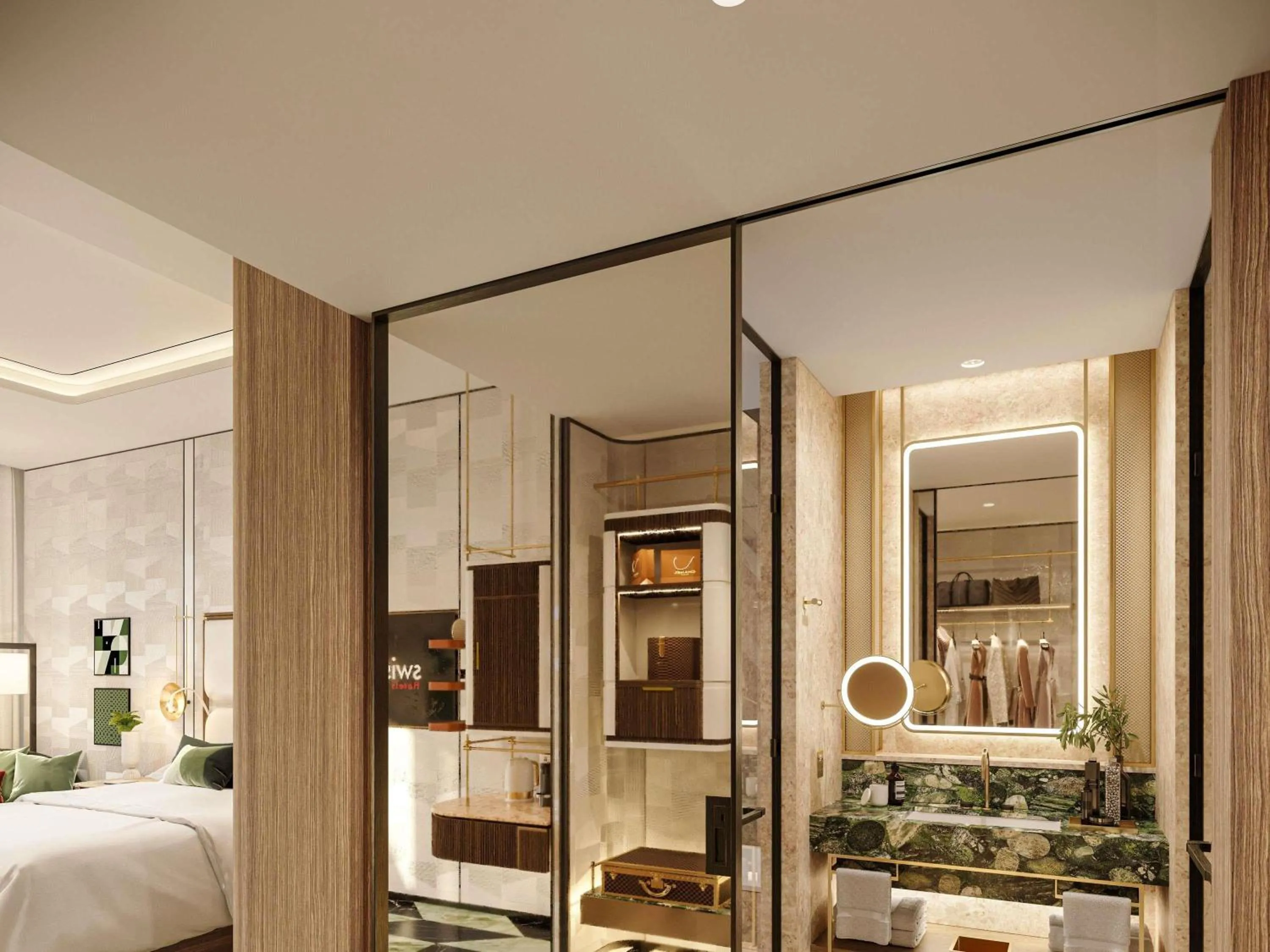 Bedroom, Bed in Swissôtel Corniche Park Towers Doha