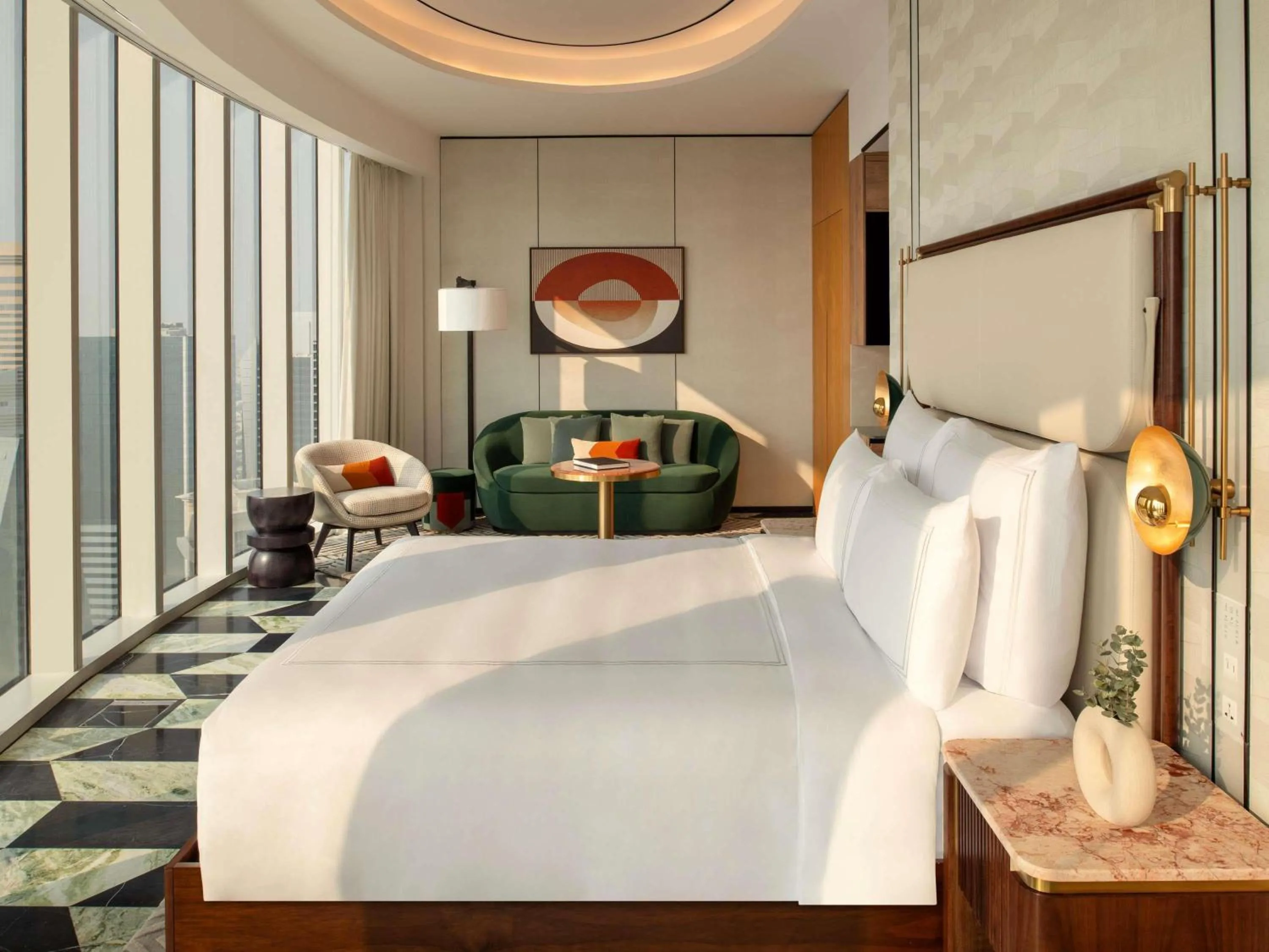 Bedroom, Bed in Swissôtel Corniche Park Towers Doha