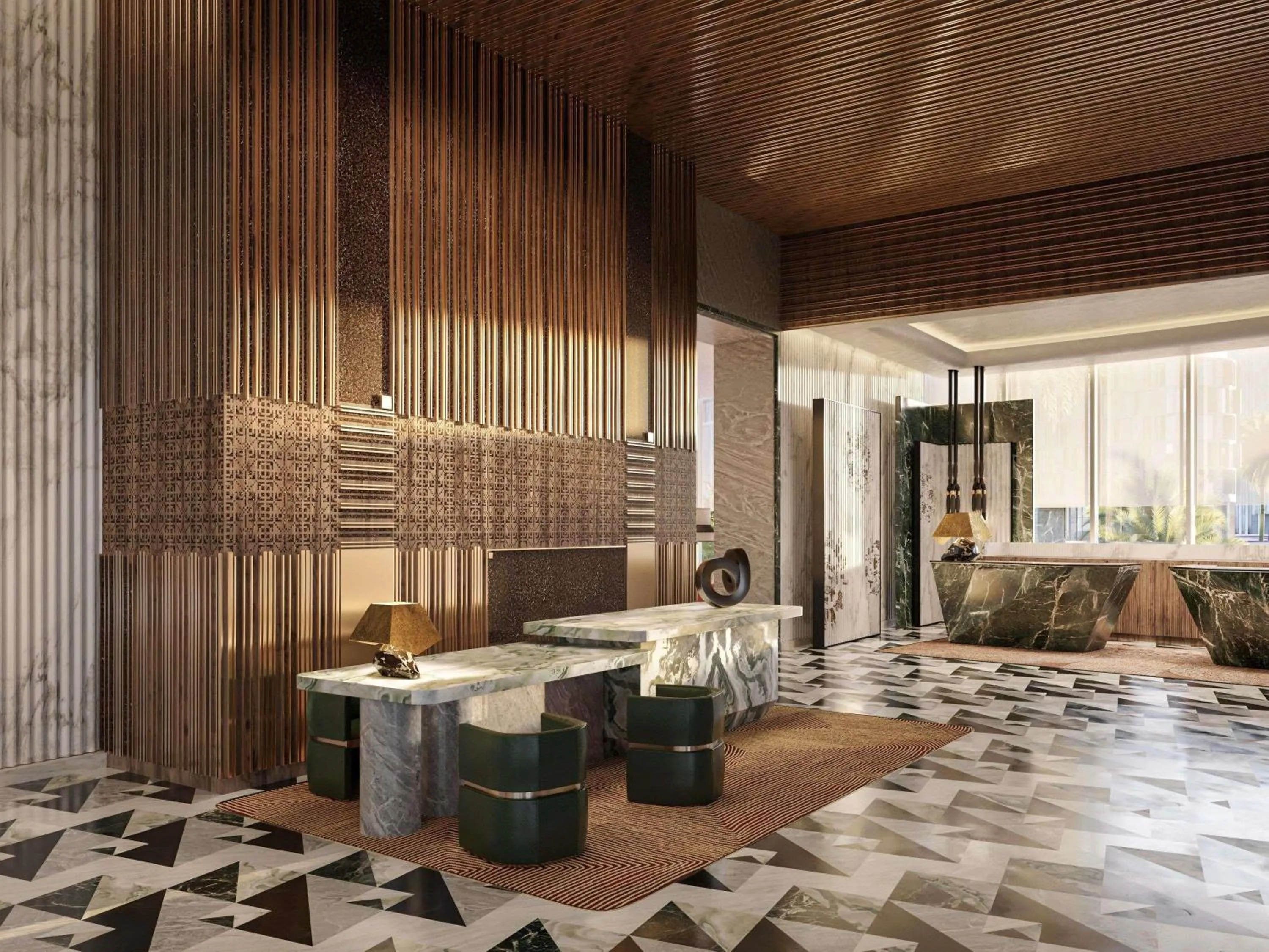 Property building in Swissôtel Corniche Park Towers Doha