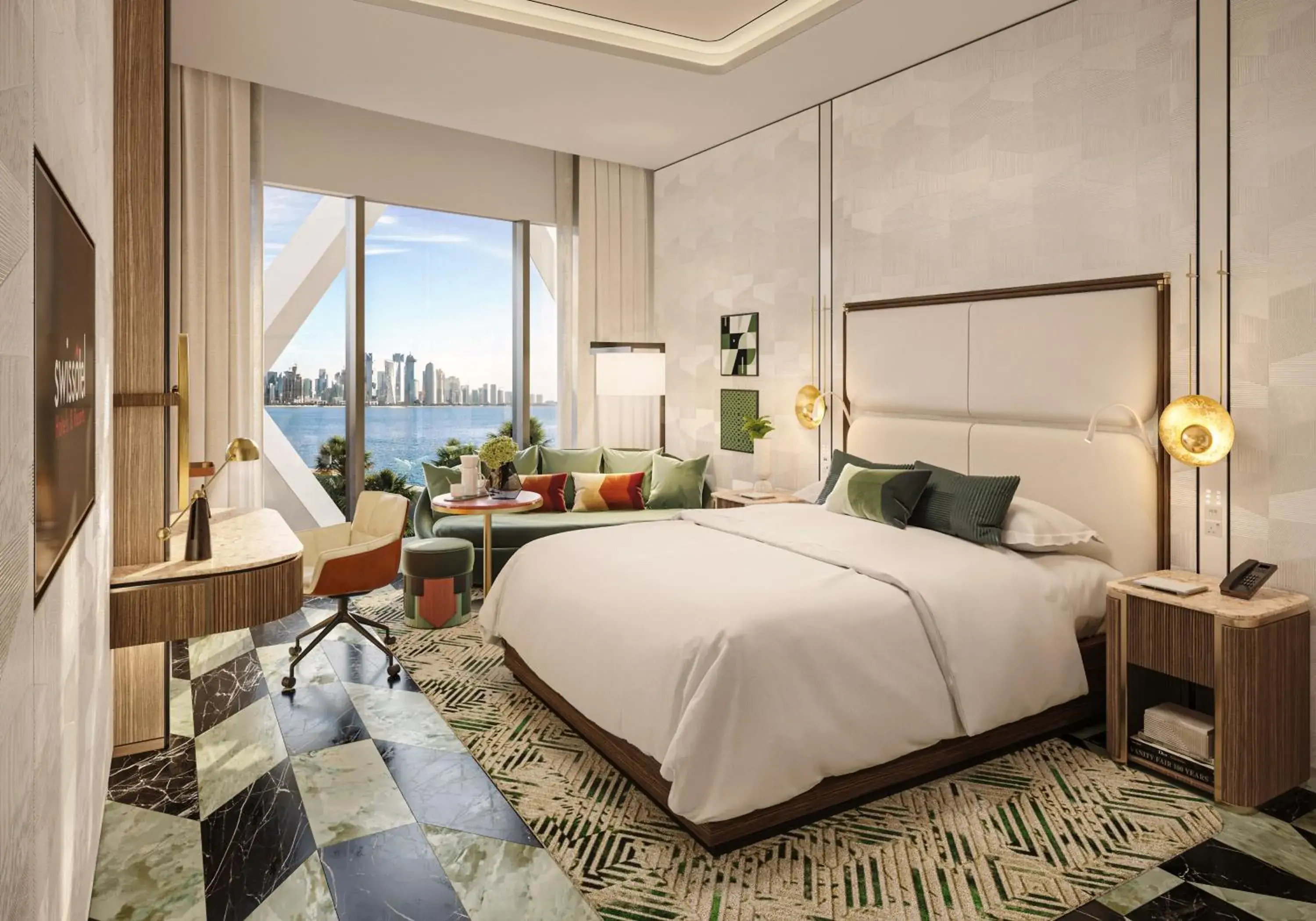 Bed in Swissôtel Corniche Park Towers Doha Bed in Swissôtel Corniche Park Towers Doha