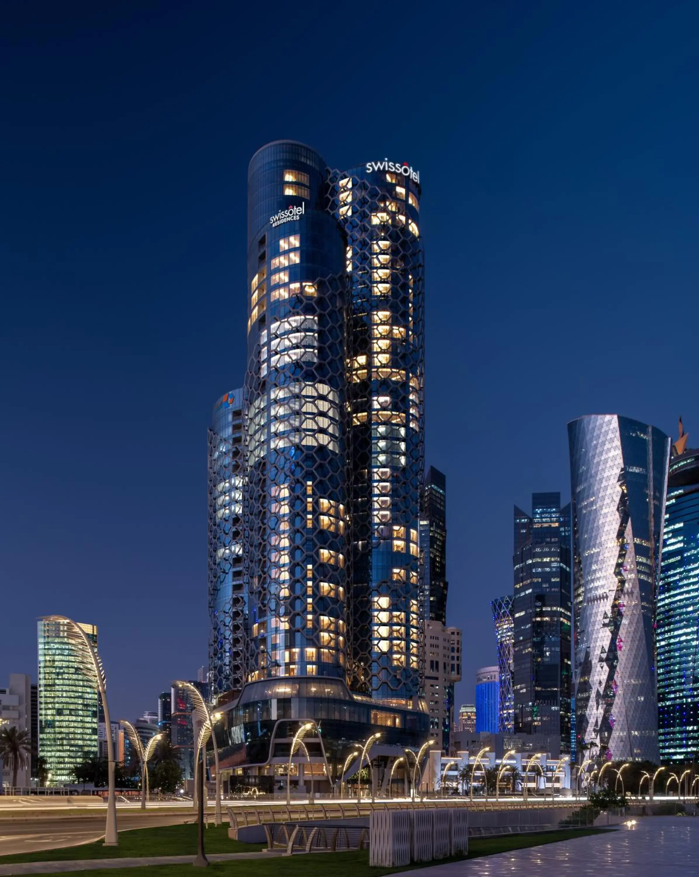 Property building in Swissôtel Corniche Park Towers Doha Property building in Swissôtel Corniche Park Towers Doha