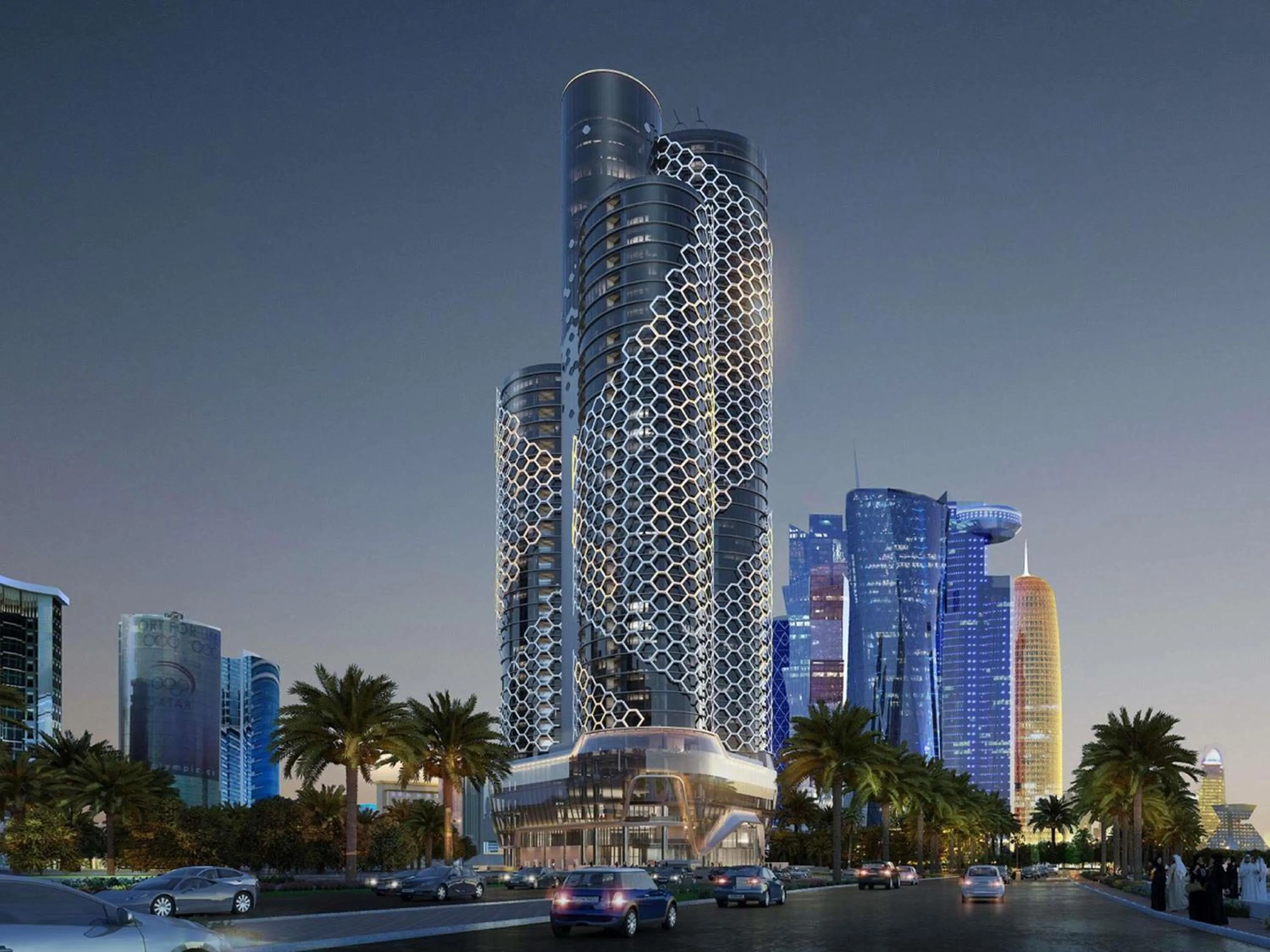Property building in Swissôtel Corniche Park Towers Doha