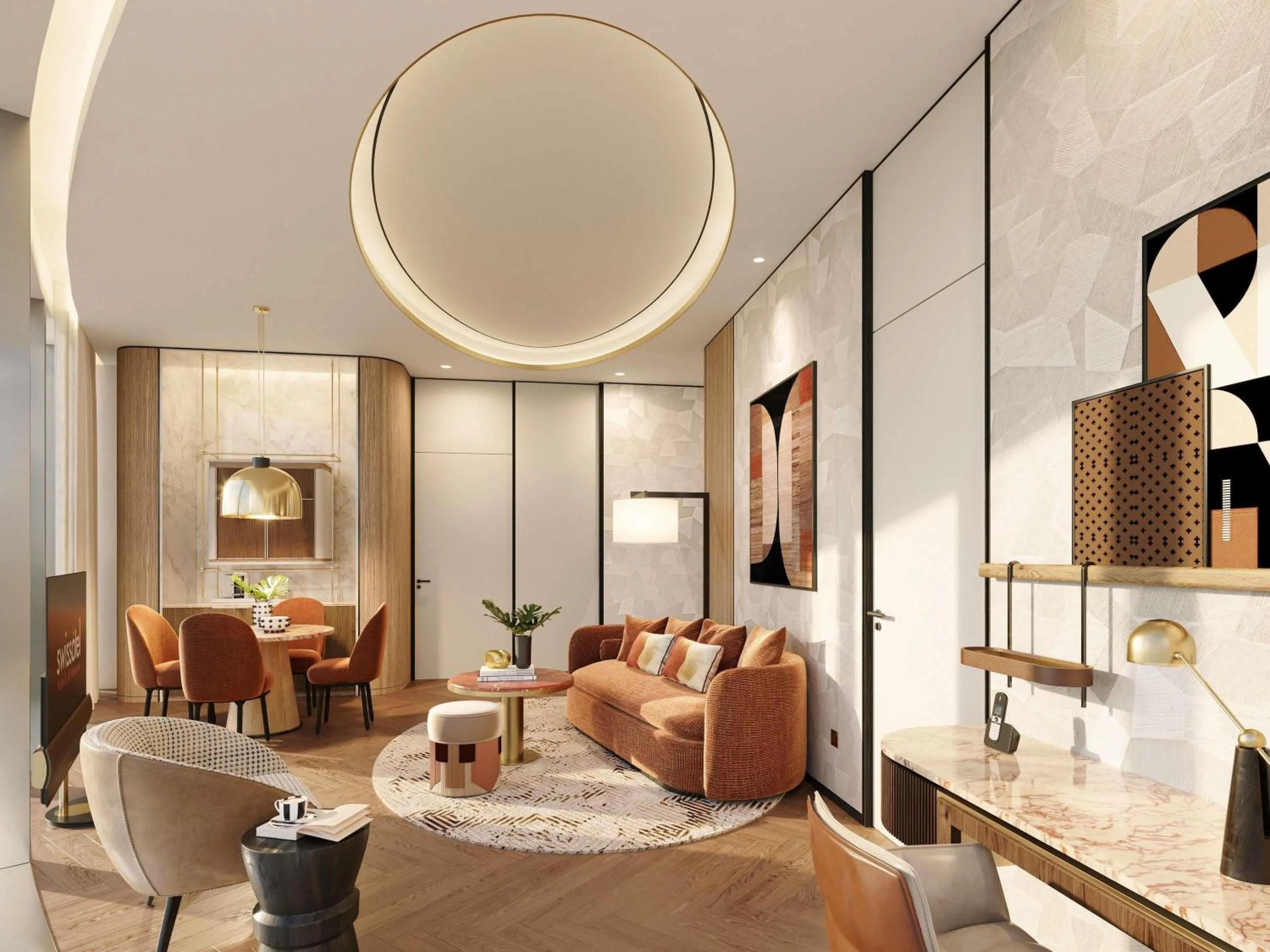 Bedroom in Swissôtel Corniche Park Towers Doha