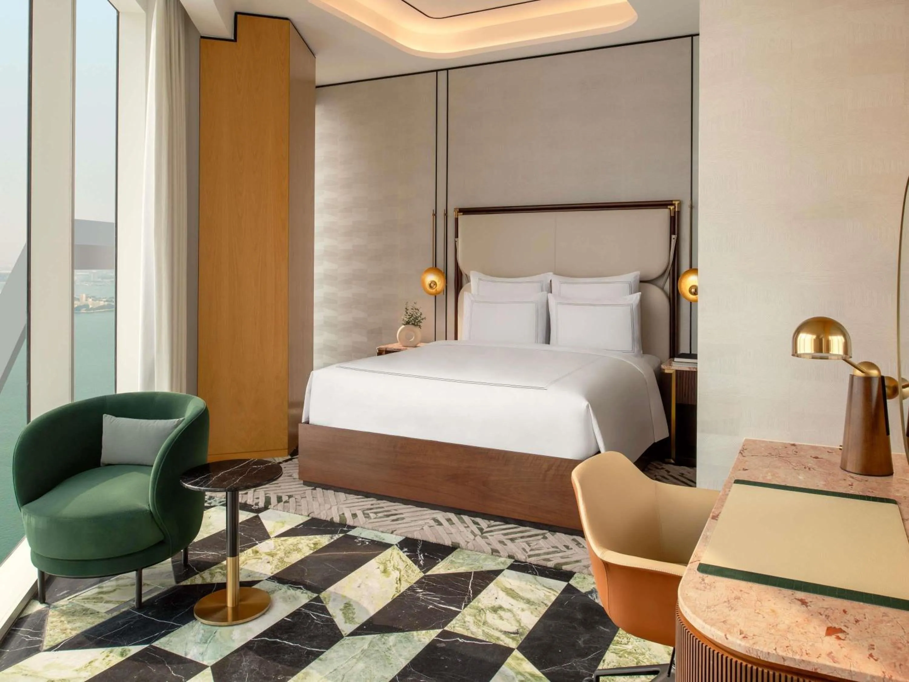 Bedroom, Bed in Swissôtel Corniche Park Towers Doha