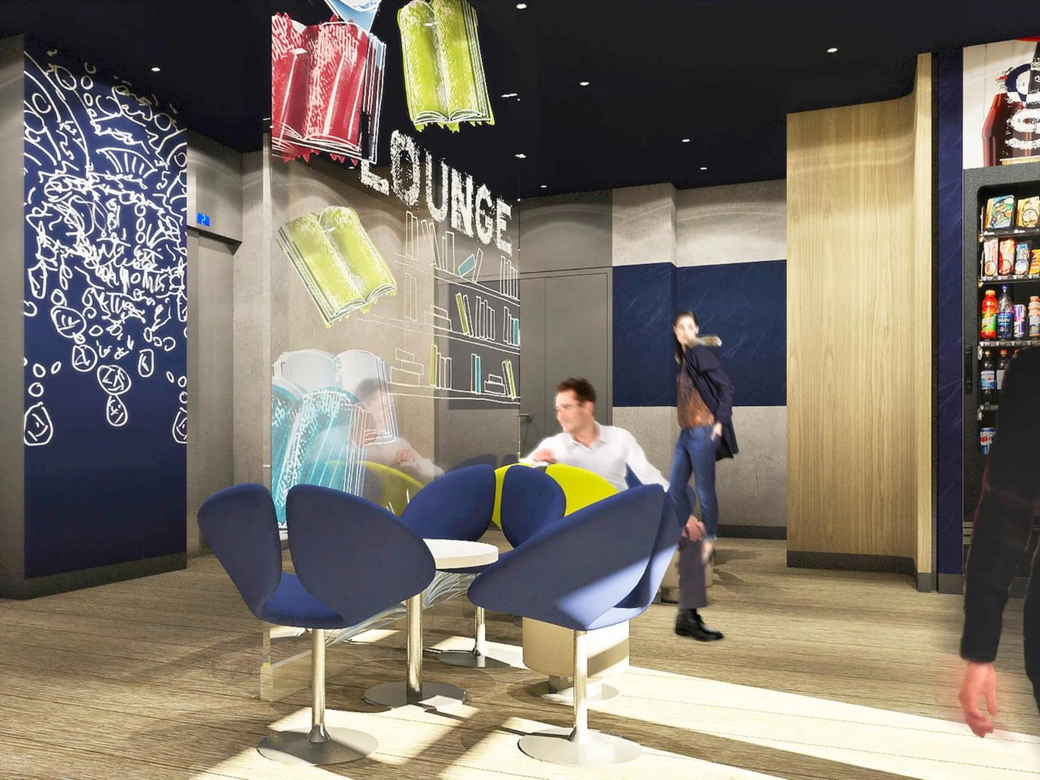 Lobby or reception in ibis budget Paris Coeur d'Orly Airport